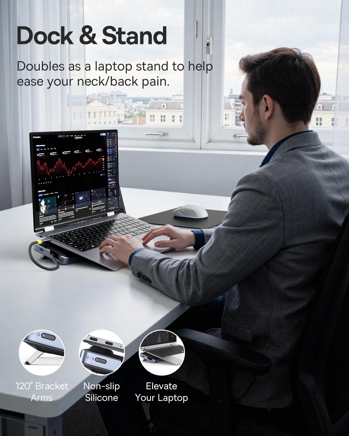 Baseus 4K Multiport Docking Station Dual HDMI DP USB Hub PD