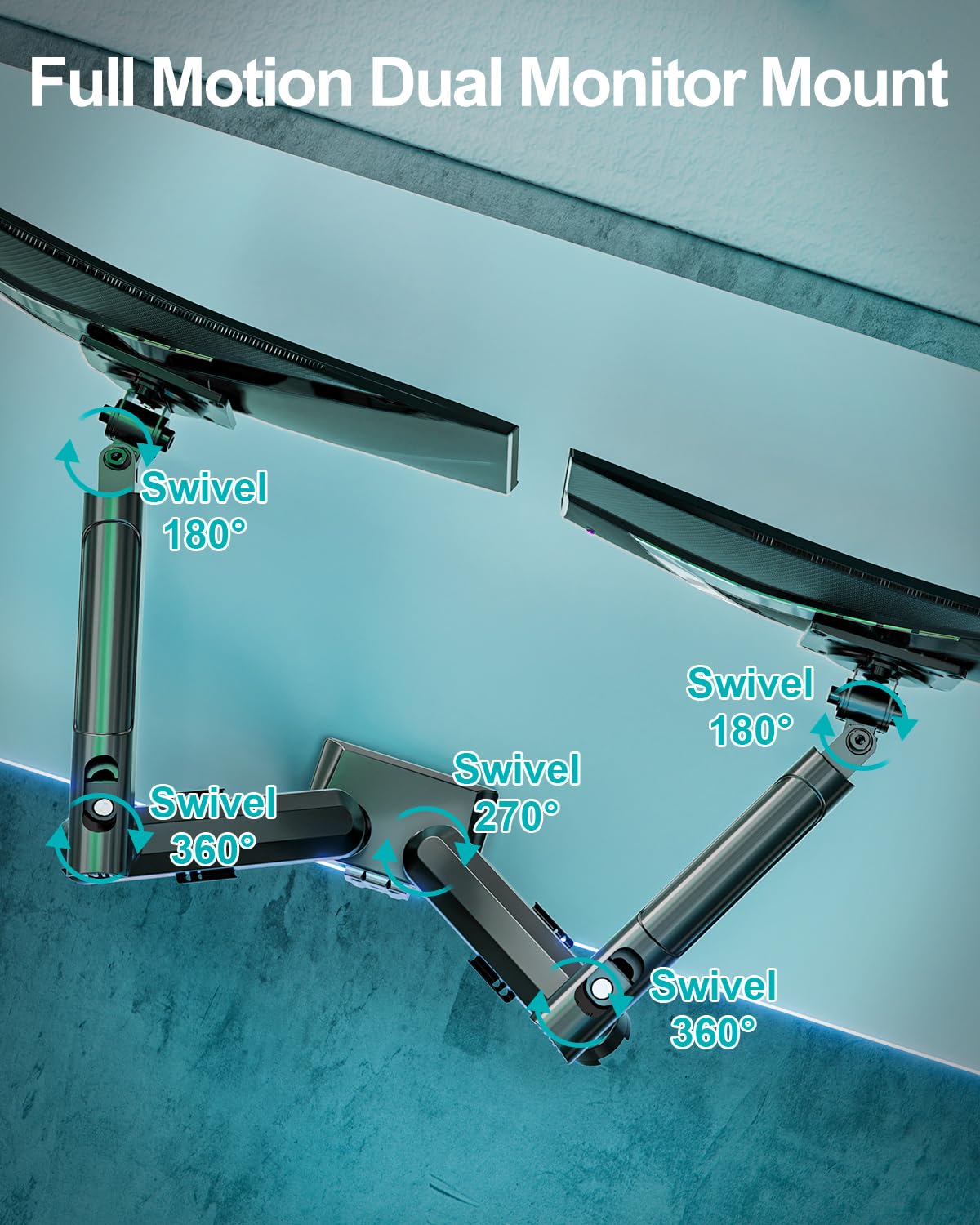 Freelift Pro Monitor Desk Mount 13-32 Inch Gas Spring Arm