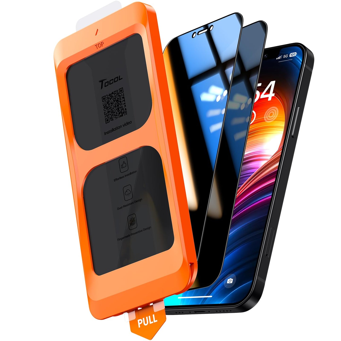 TOCOL iPhone 17 Pro Max Screen Protector 6.9 Inch Glass