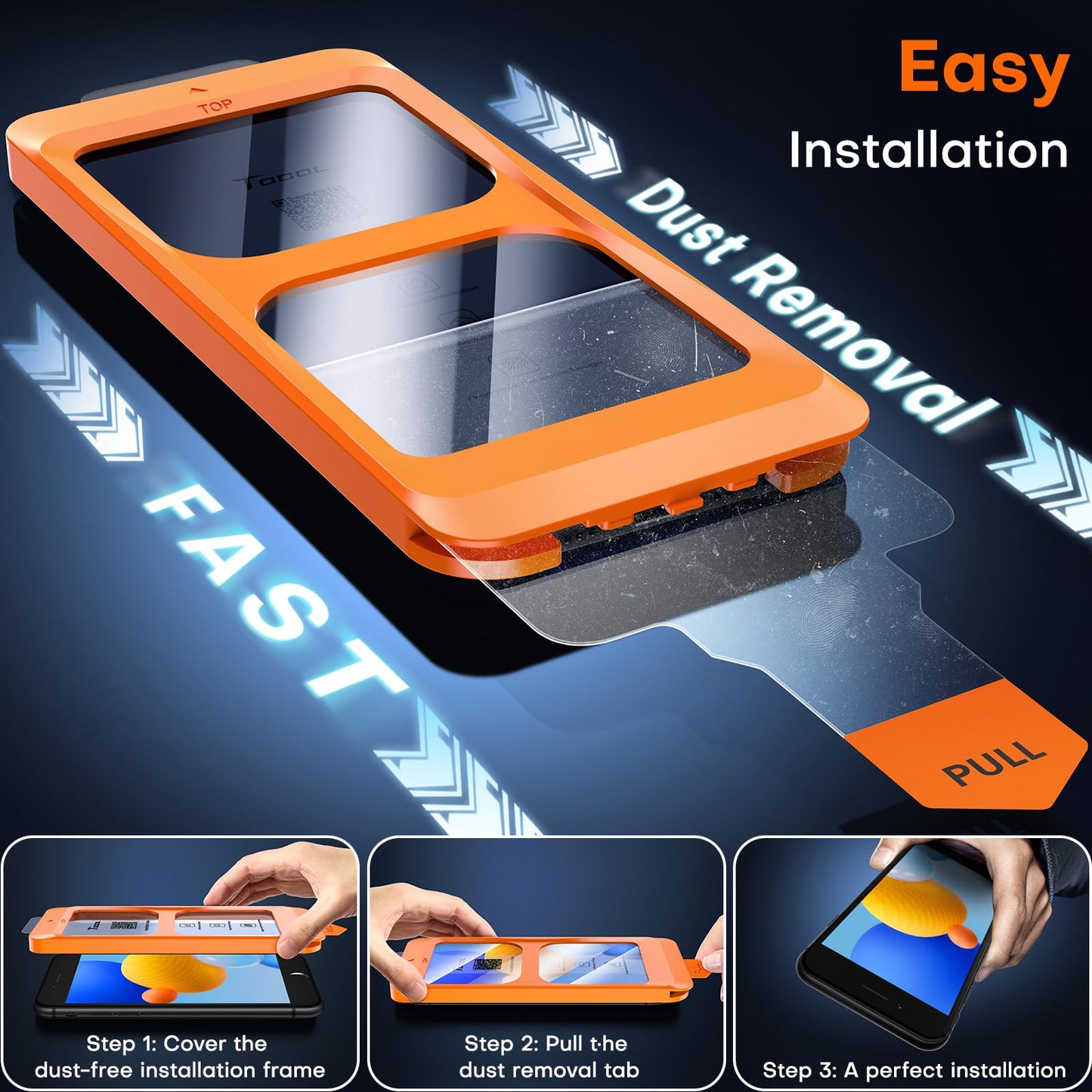 TOCOL iPhone 17 Pro Max Screen Protector 6.9 Inch Glass