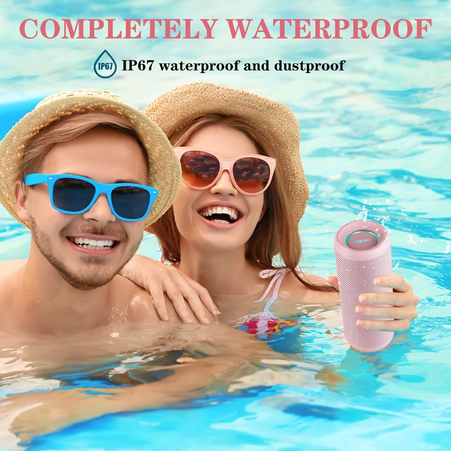 Wireless Portable Speaker IPX7 Waterproof 25W Stereo Sound