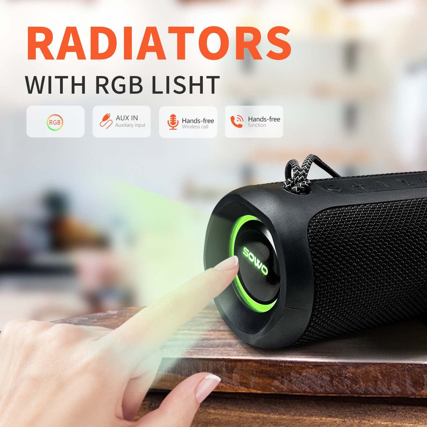 Wireless Portable Speaker IPX7 Waterproof 25W Stereo Sound