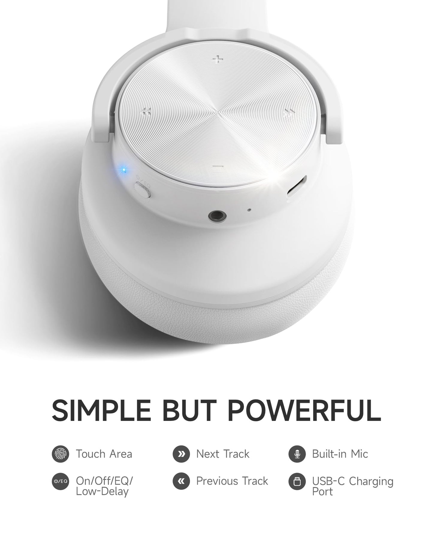 Picun B8 Bluetooth Headphones 120H Playtime With 3 EQ Modes