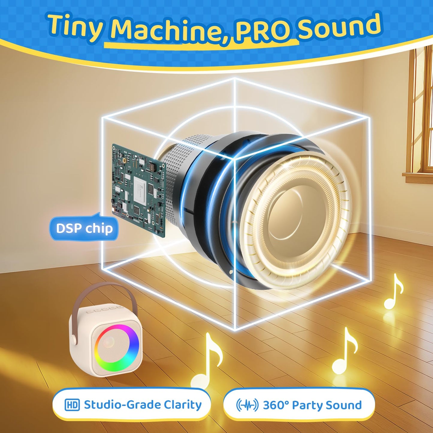 Karaoke Machine For Kids All In One Microphone Toys Gift