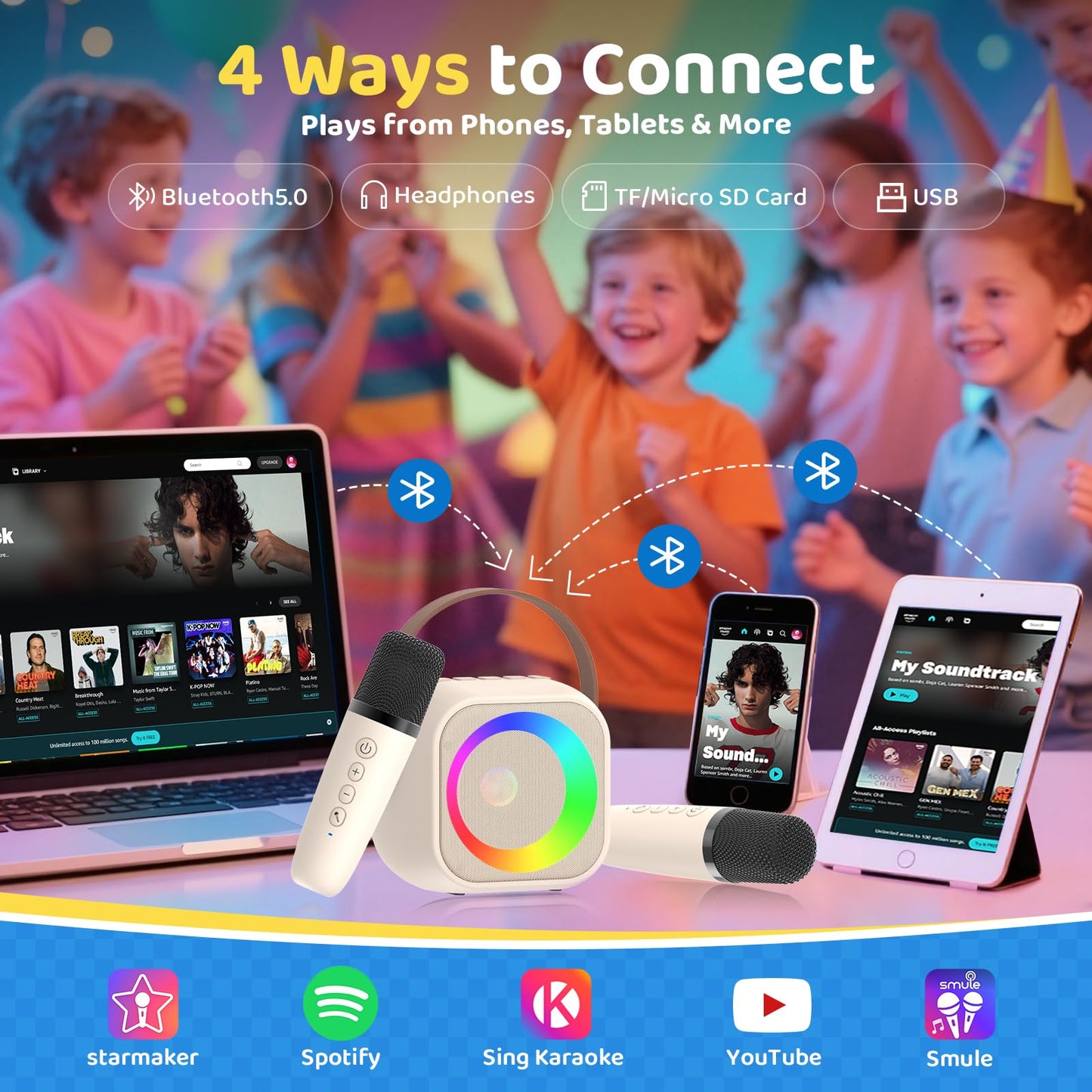 Karaoke Machine For Kids All In One Microphone Toys Gift