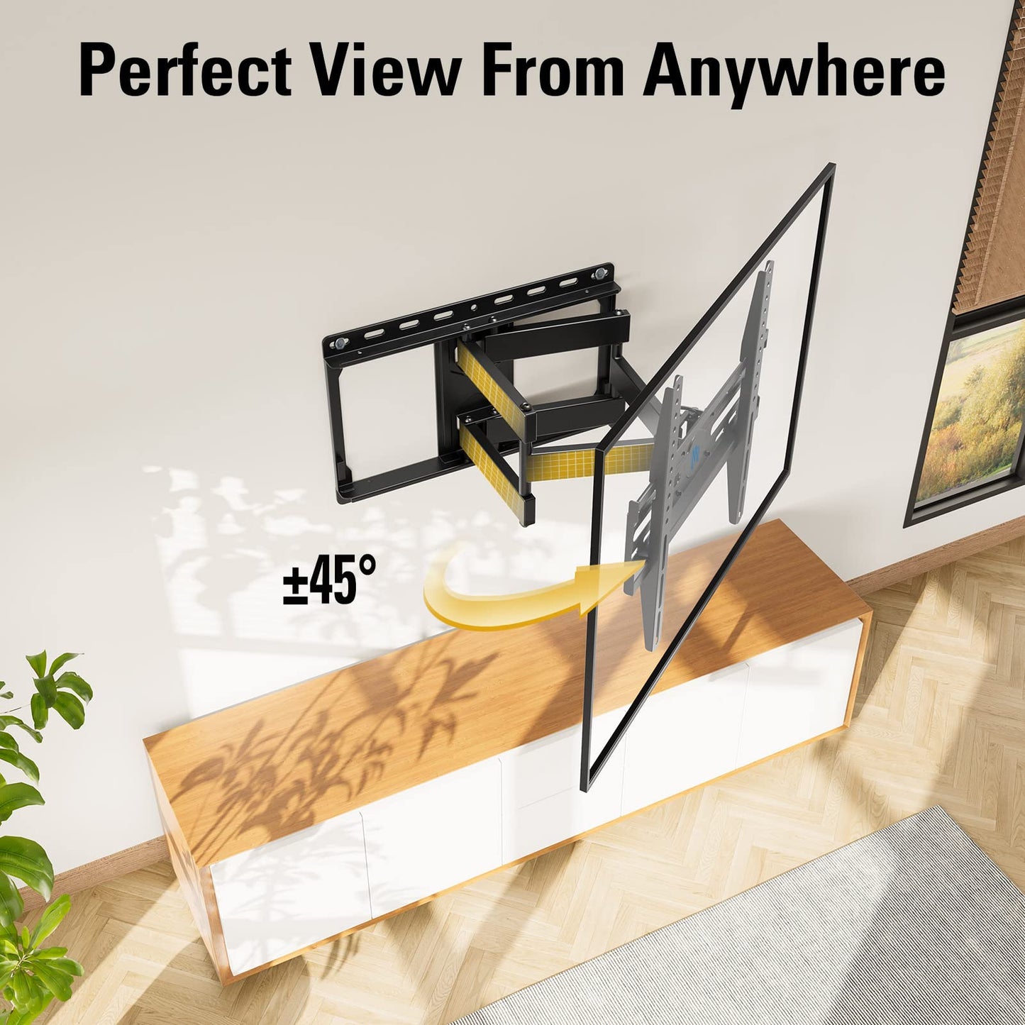 Mounting Dream Full Motion TV Wall Mount 32 To 65 In MD2380