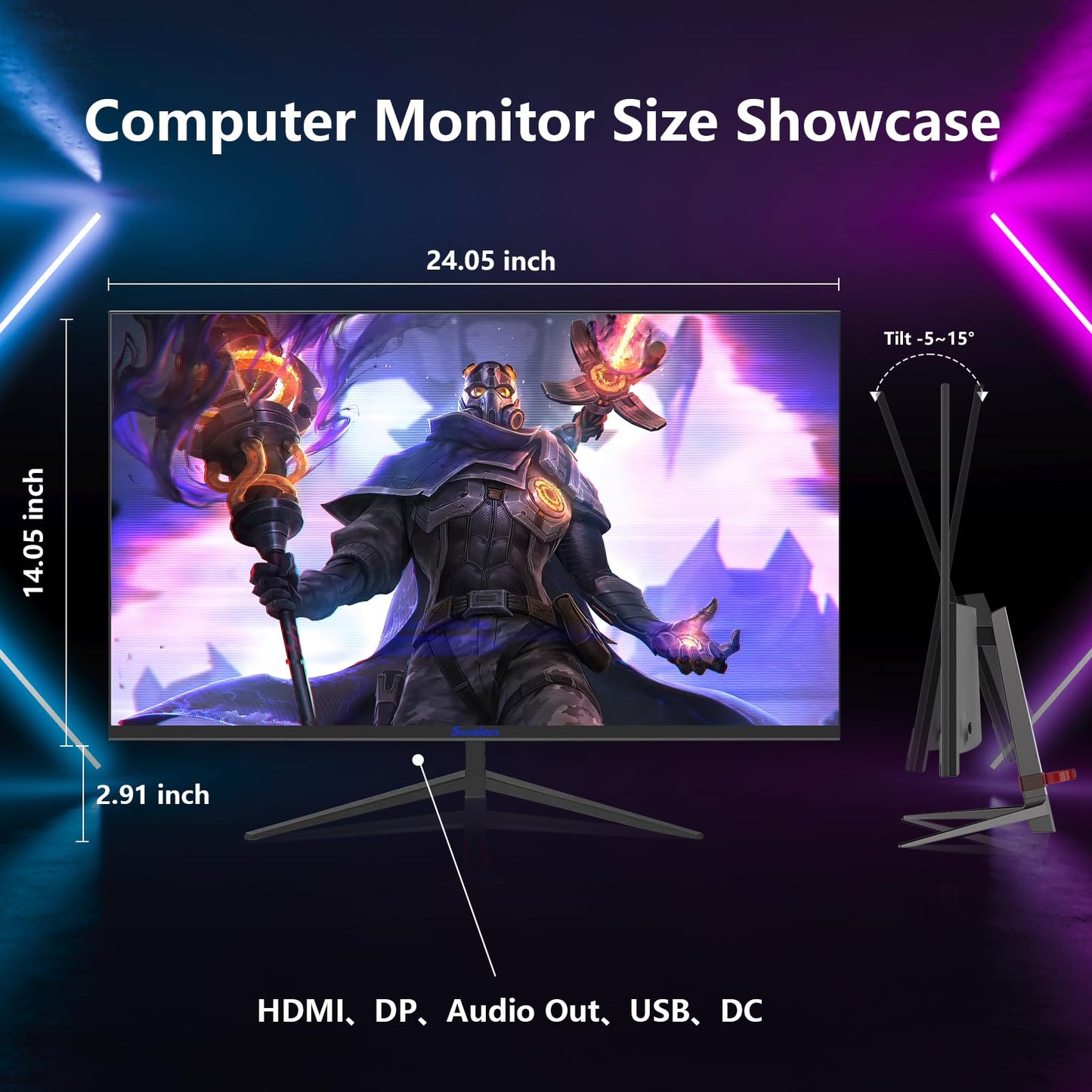 27 Inch IPS Gaming Monitor 100Hz Frameless 1080P HDMI