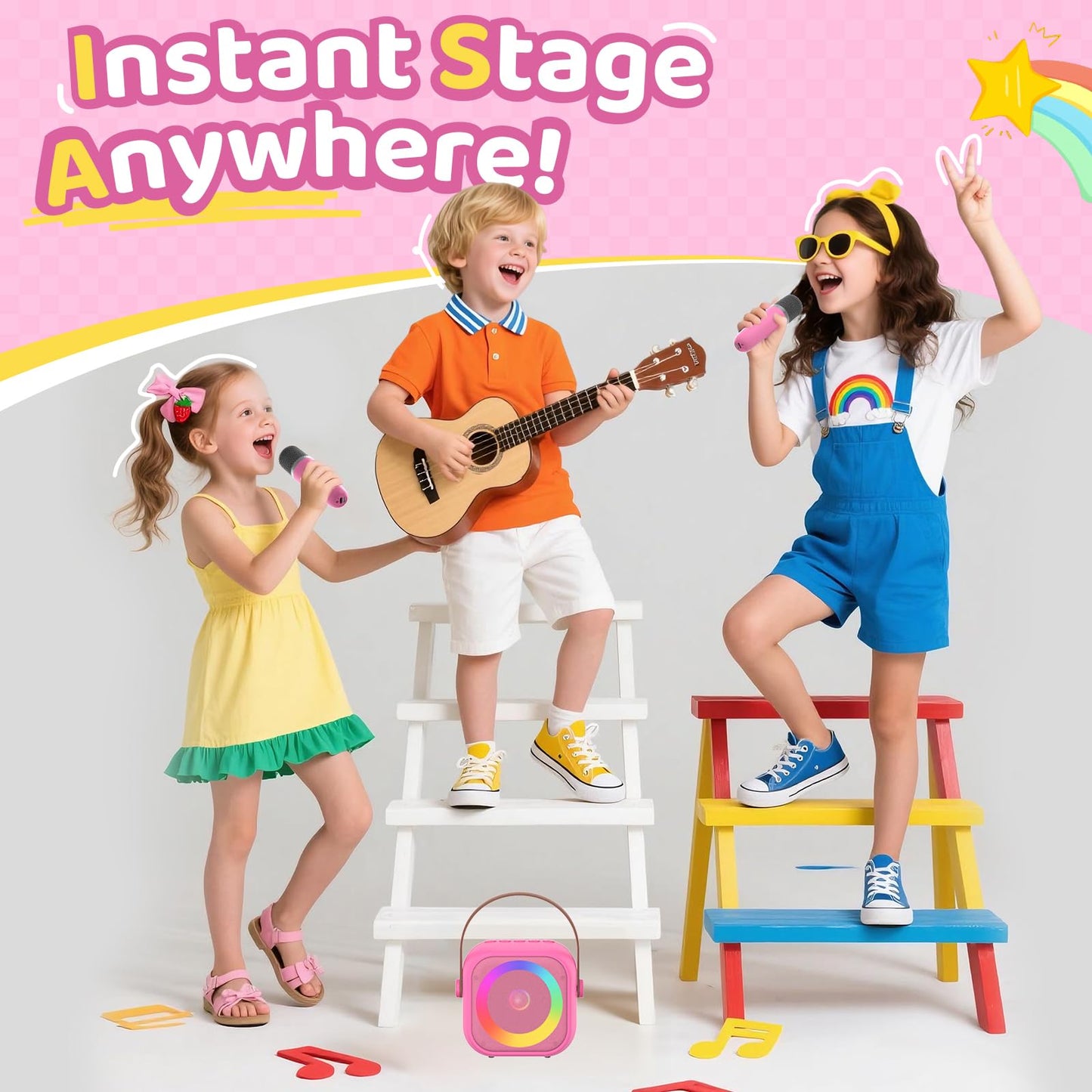 Karaoke Machine For Kids All In One Microphone Toys Gift