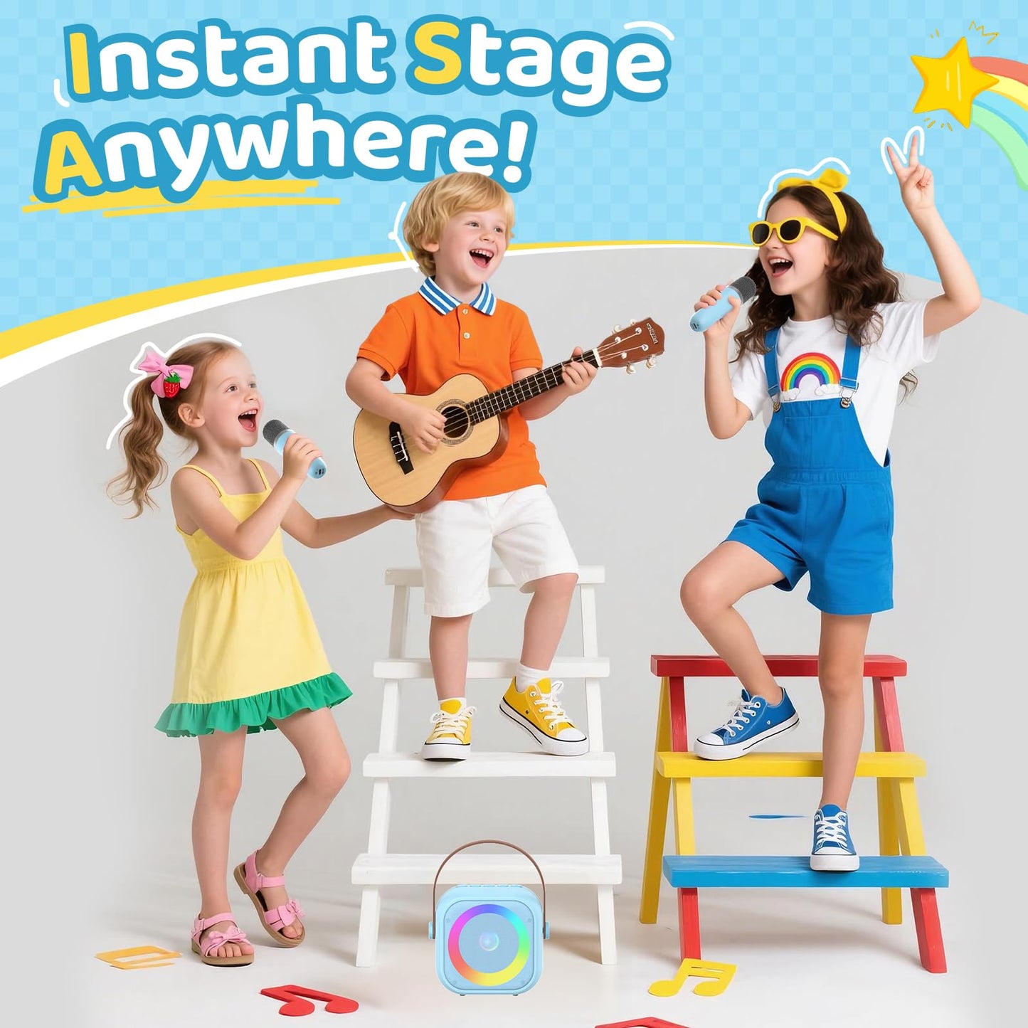 Karaoke Machine For Kids All In One Microphone Toys Gift
