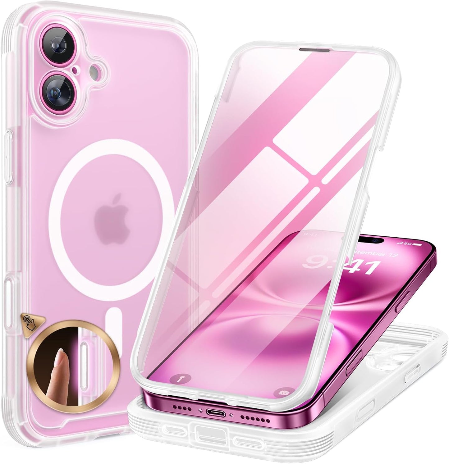 Miracase Glass Series iPhone 11 Rugged Case 6.1 9H Purple