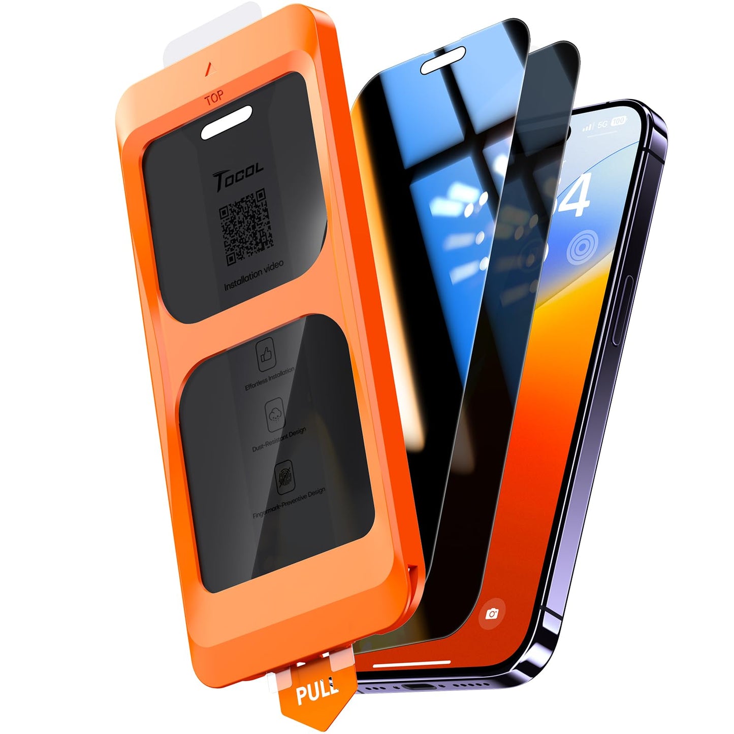 TOCOL iPhone 17 Pro Max Screen Protector 6.9 Inch Glass
