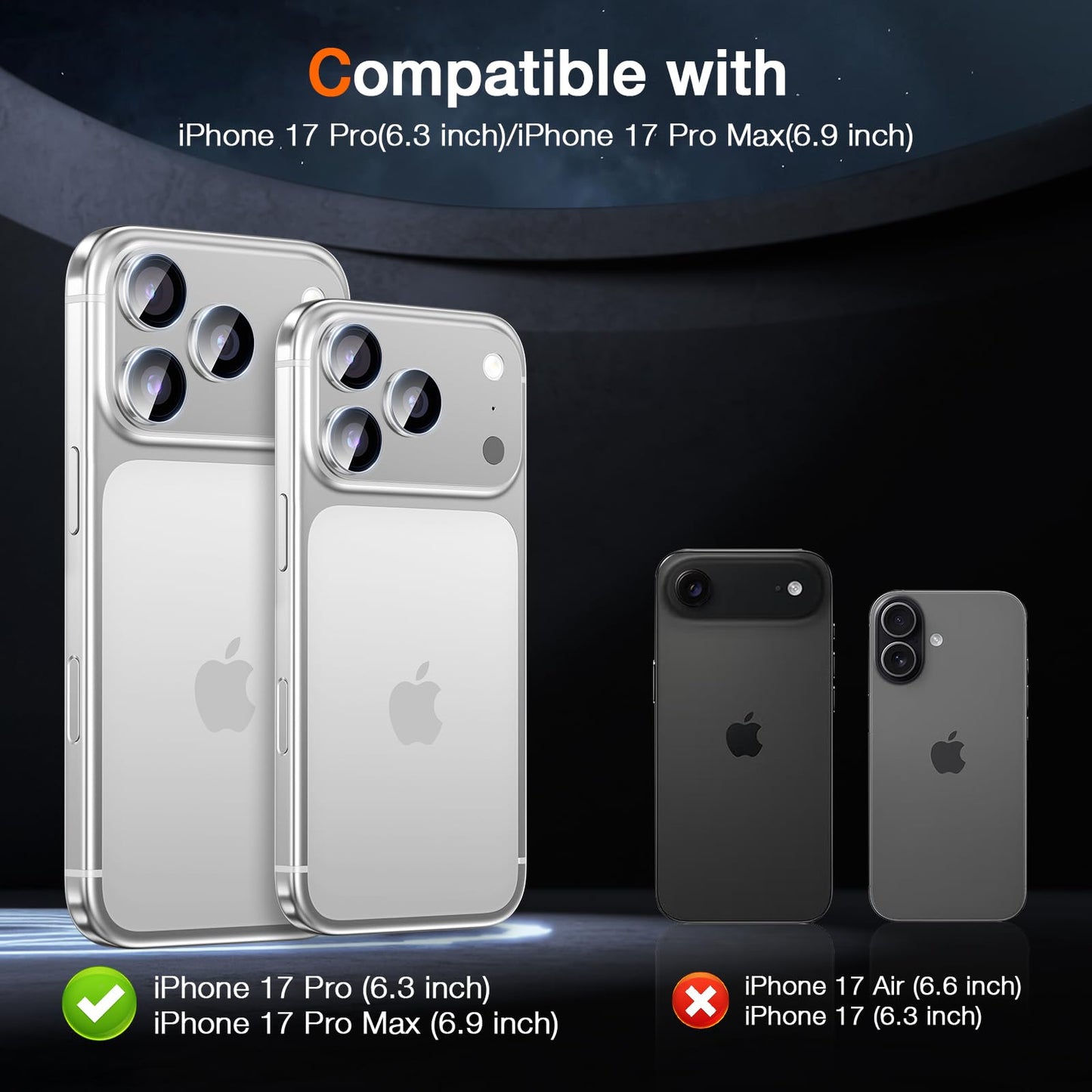 LK 2 Tempered Glass Screen Protector For iPhone 17 Pro Max