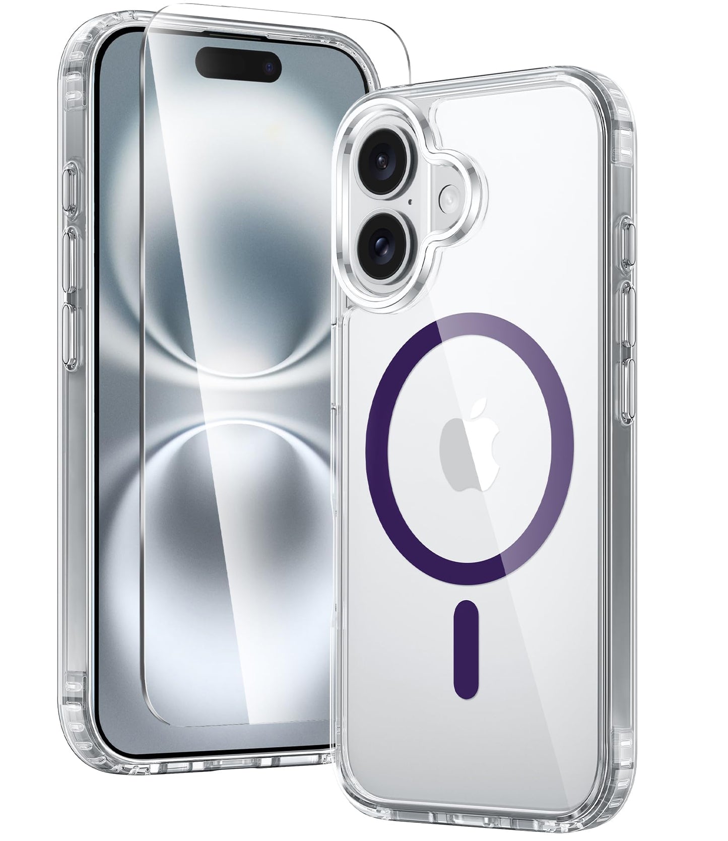 FNTCASE Clear Case For iPhone 17 Pro Max Screen Protector