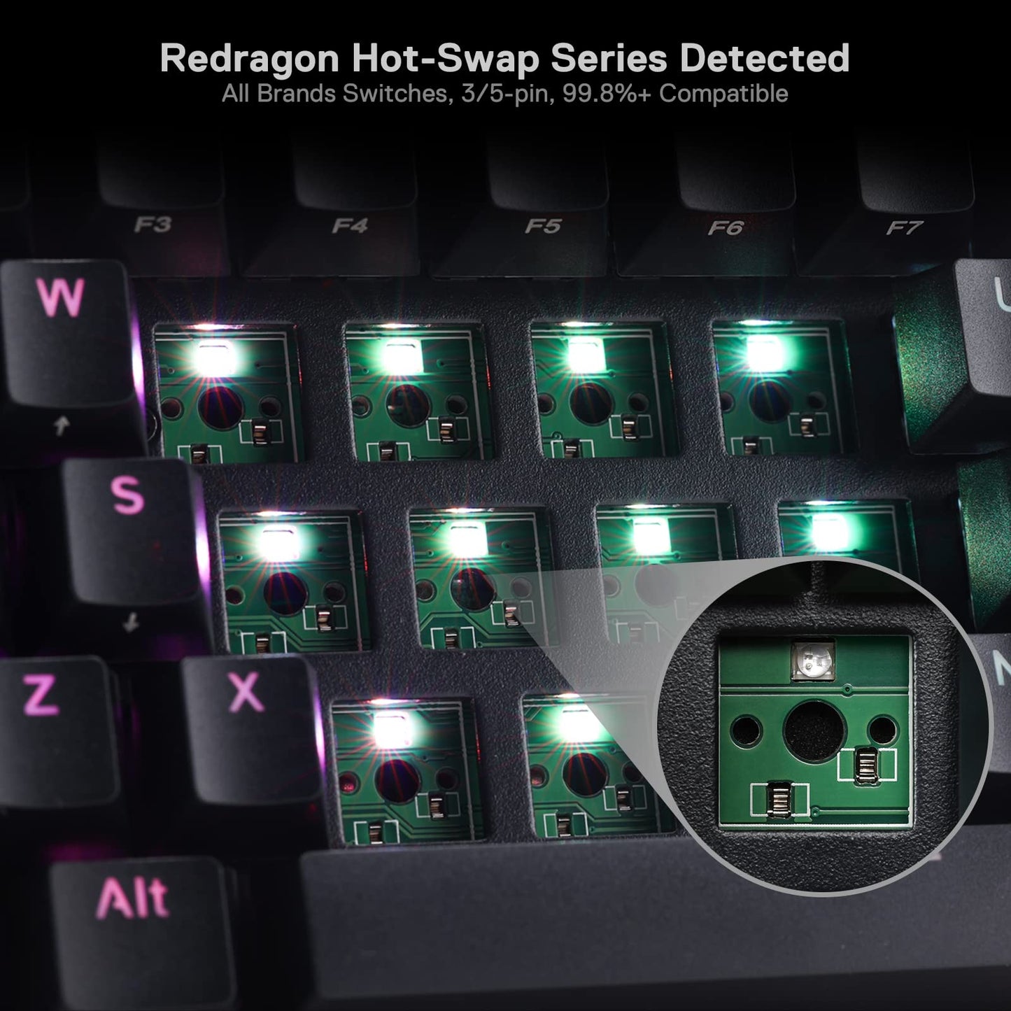 Redragon K530 Pro Wireless RGB Mechanical Keyboard