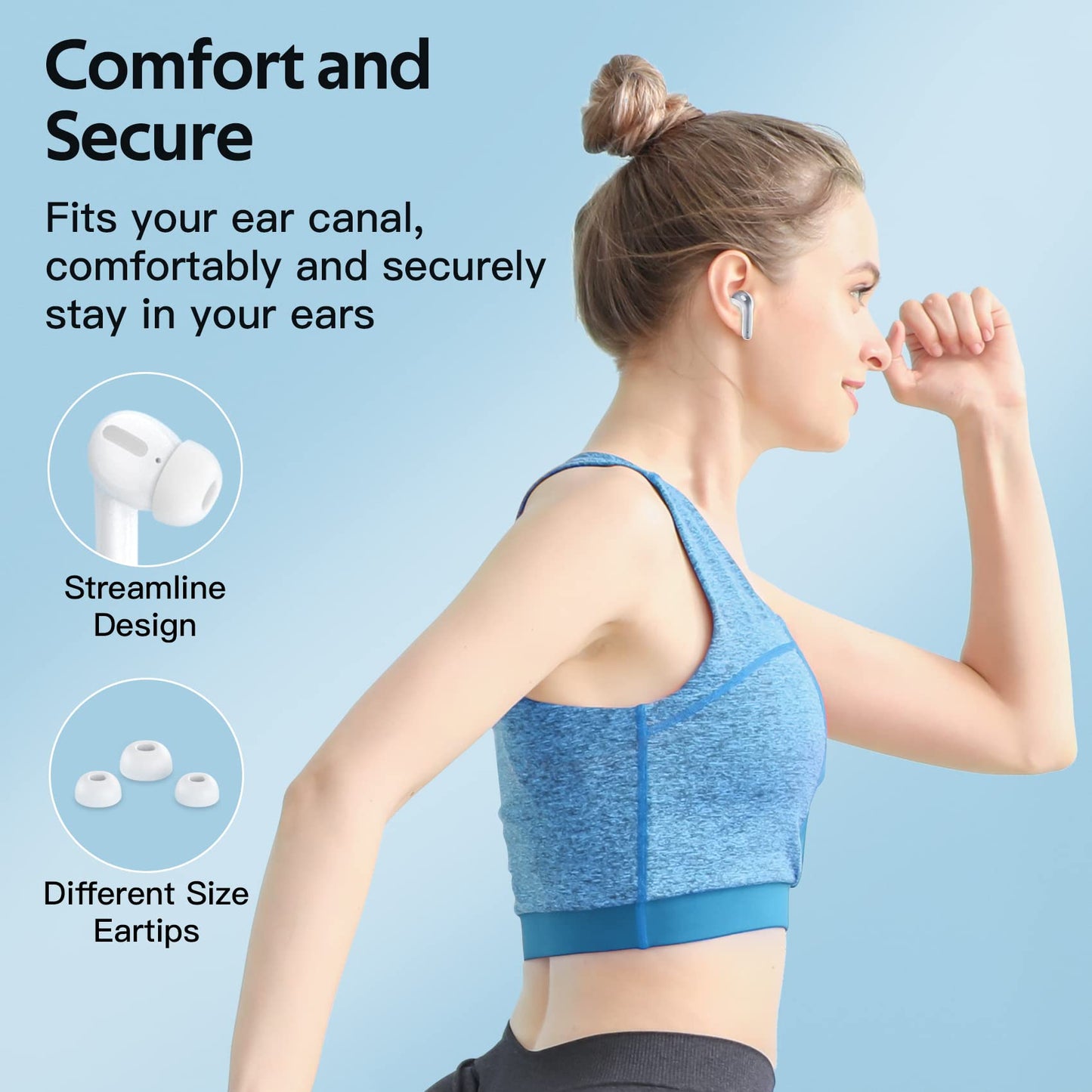 Tagry Bluetooth Earbuds True Wireless LED Power Display Case