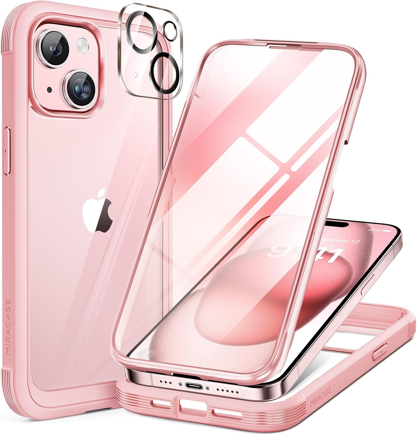 Miracase Glass Series iPhone 11 Rugged Case 6.1 9H Purple