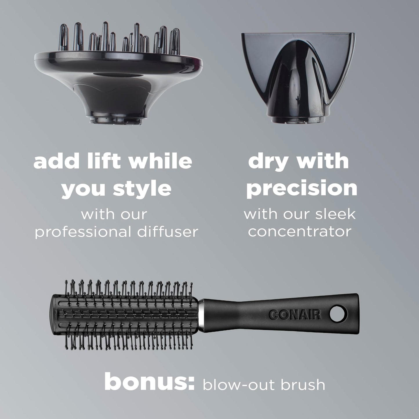 InfinitiPRO Hair Dryer With Diffuser For Faster Drying