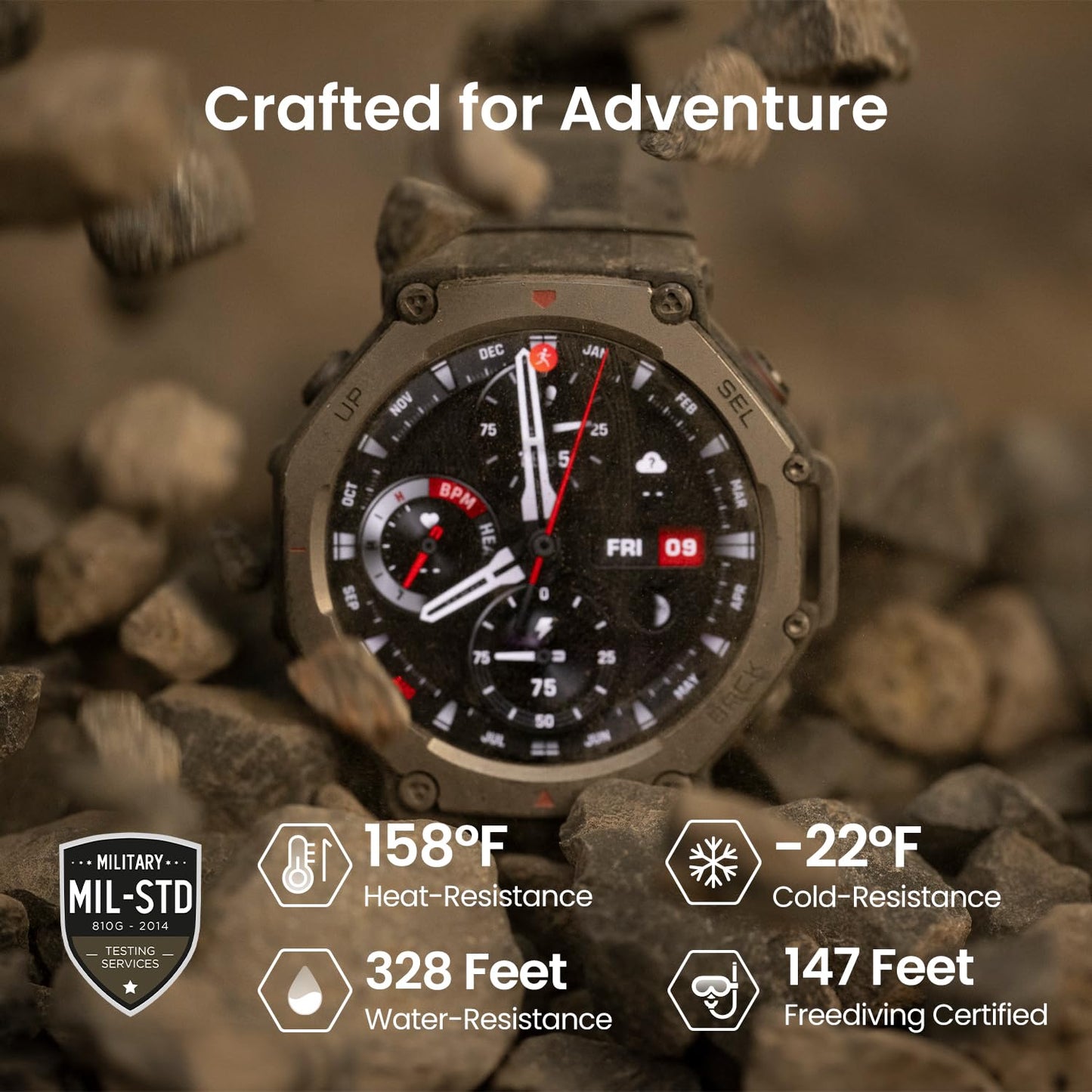 Amazfit T Rex 3 Outdoor Smart Watch GPS Navigation