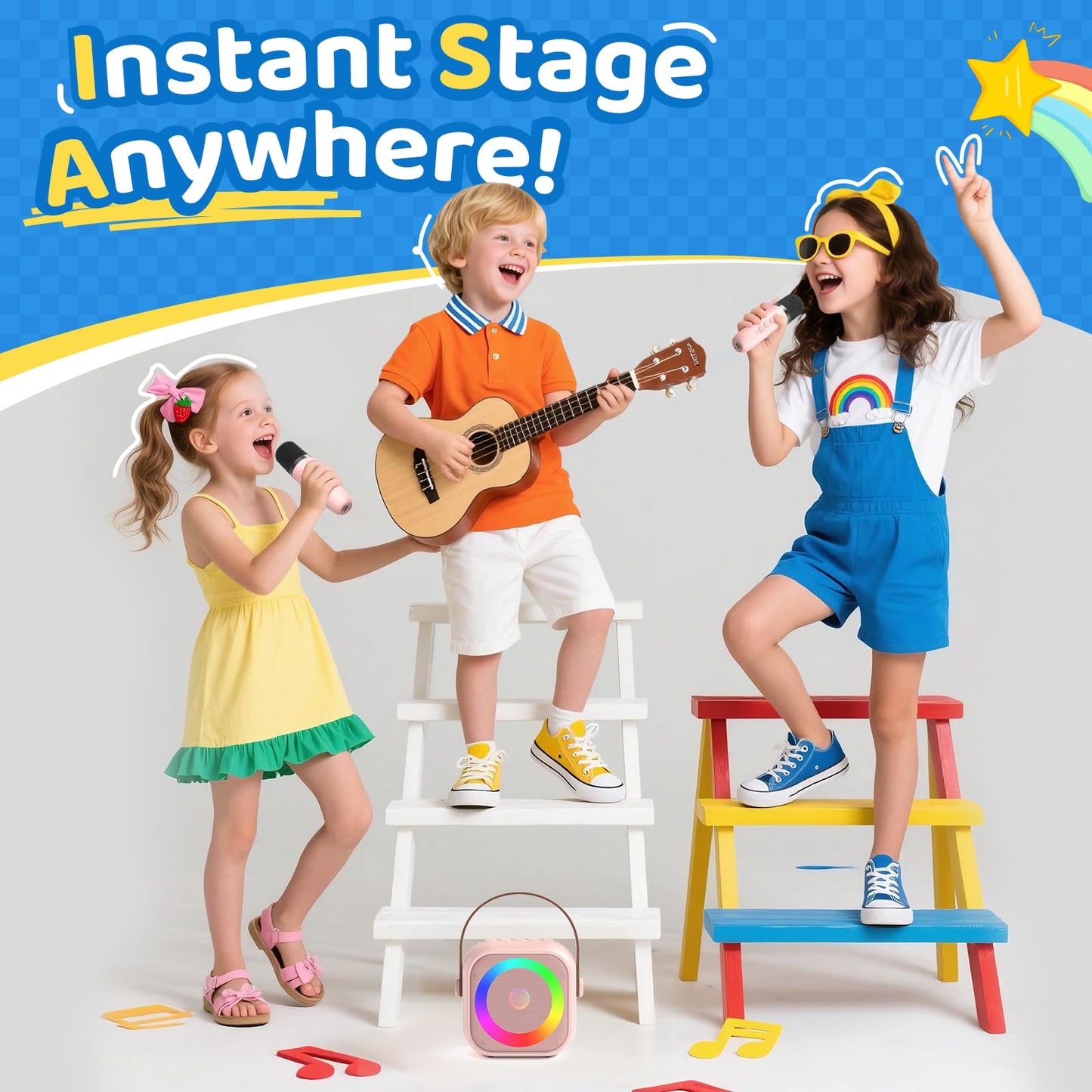 Karaoke Machine For Kids All In One Microphone Toys Gift