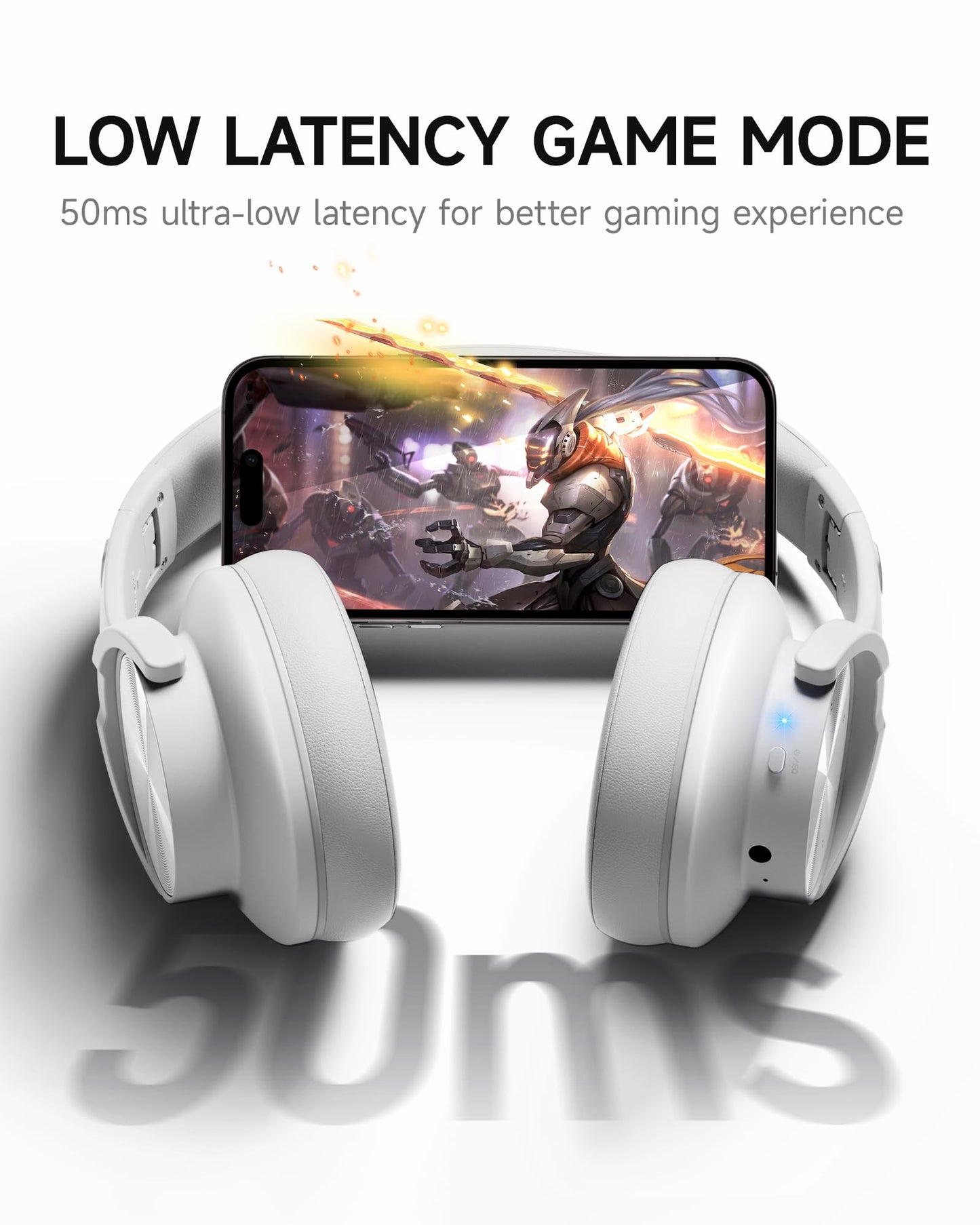 Picun B8 Bluetooth Headphones 120H Playtime With 3 EQ Modes