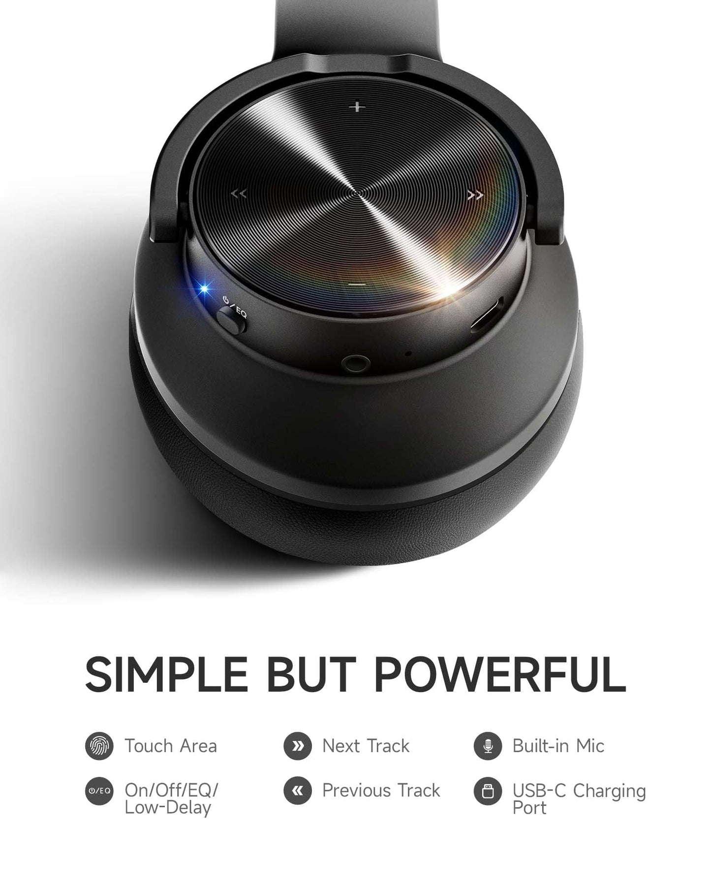 Picun B8 Bluetooth Headphones 120H Playtime With 3 EQ Modes