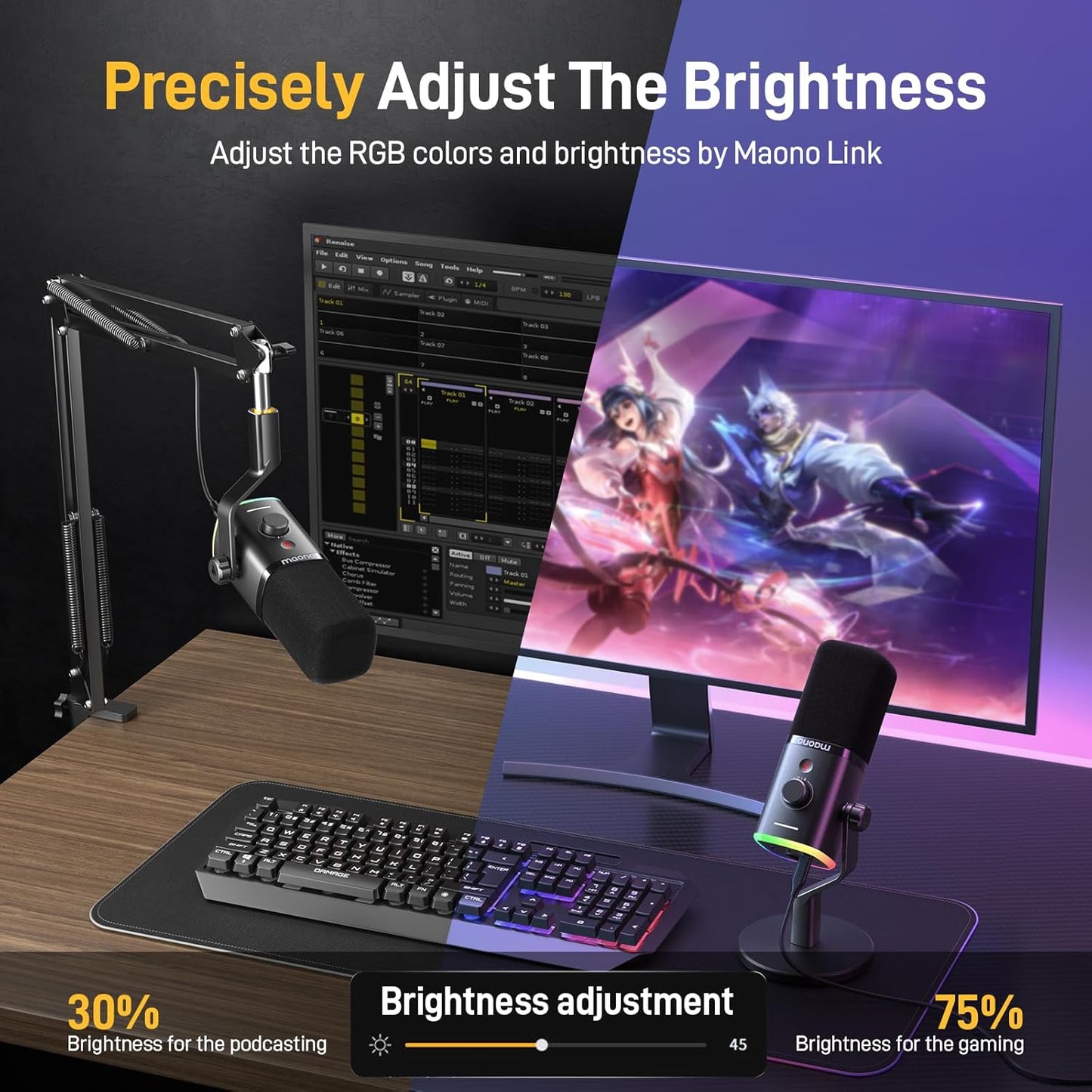 Maono PD100X USB XLR Dynamic Mic For Gaming And Streaming