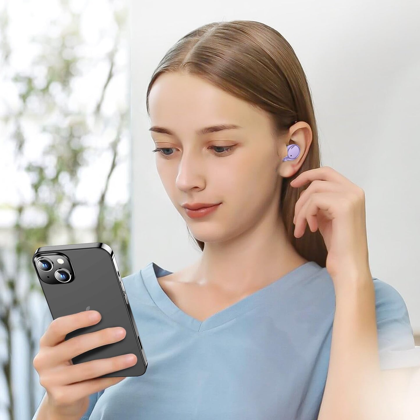 Kurdene True Wireless Earbuds Bluetooth 5.3 Lightweight Bass
