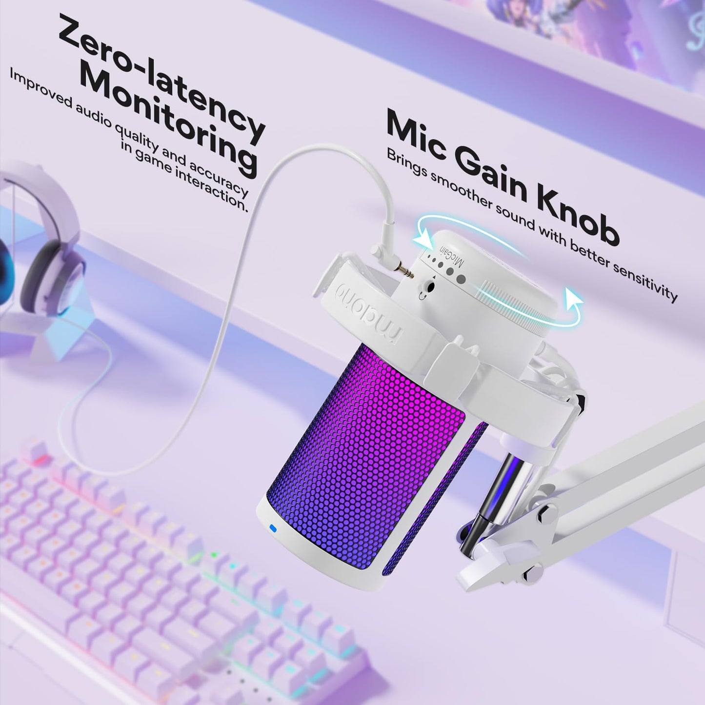 Maono Gaming USB Microphone DGM20S With Noise Cancellation