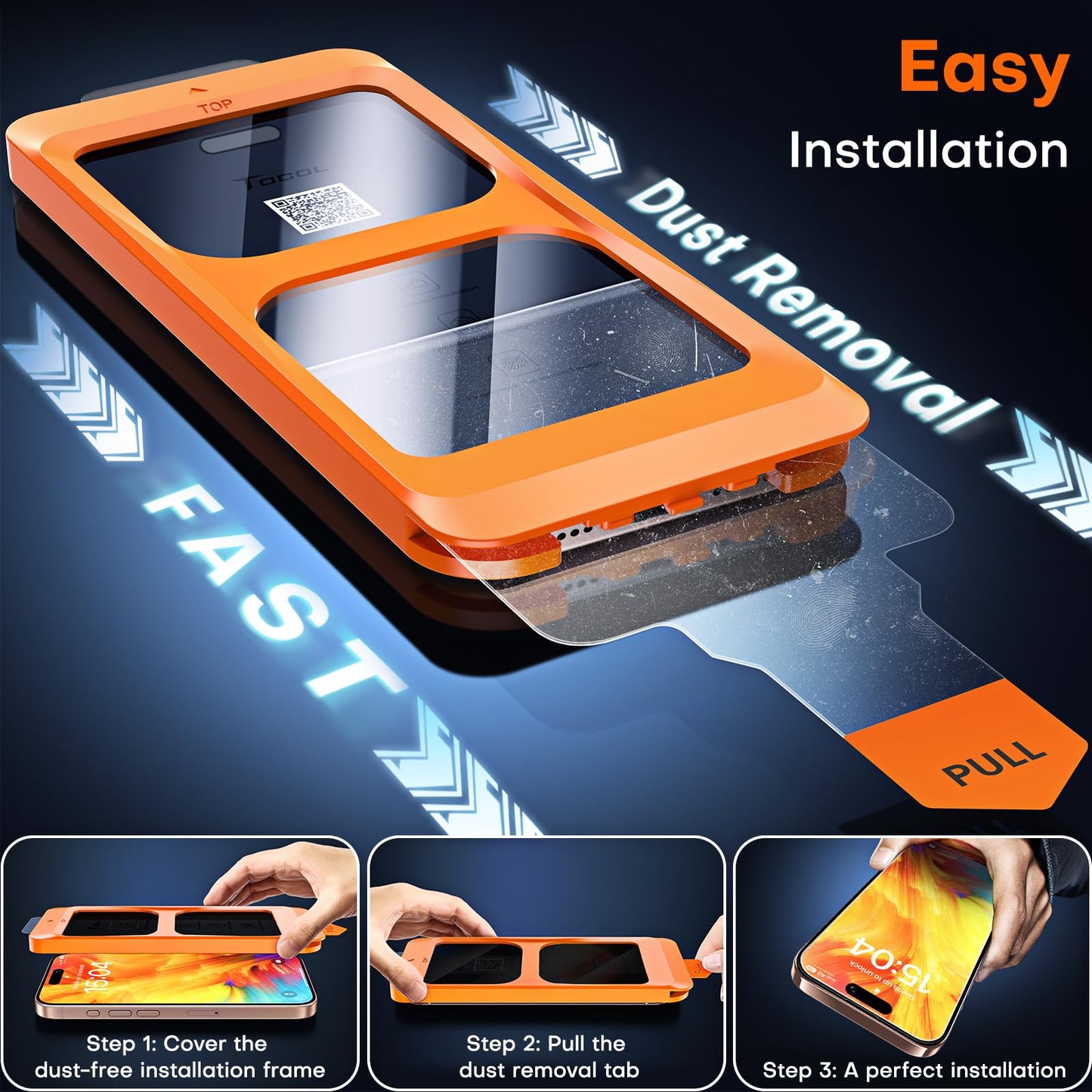 TOCOL iPhone 17 Pro Max Screen Protector 6.9 Inch Glass