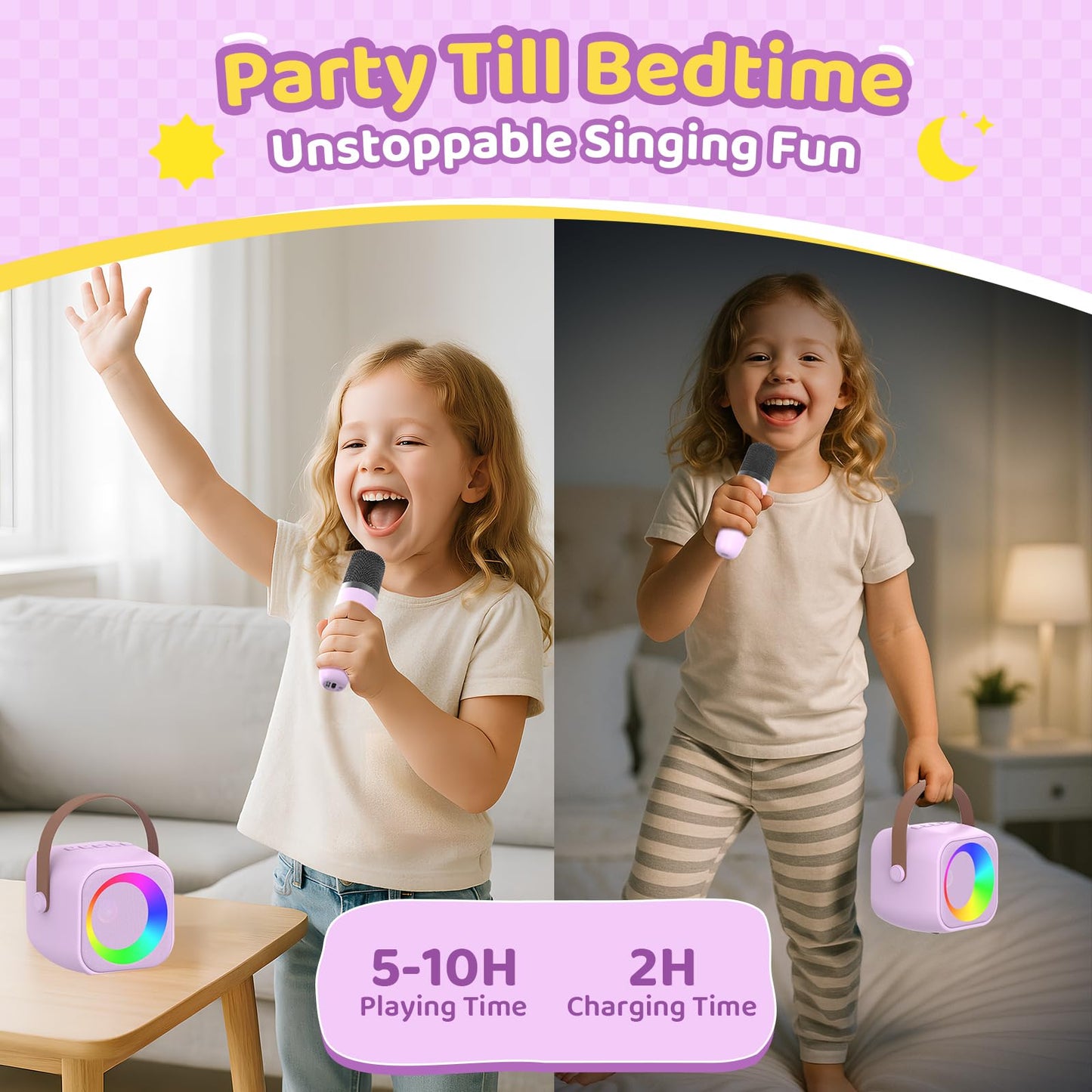 Karaoke Machine For Kids All In One Microphone Toys Gift