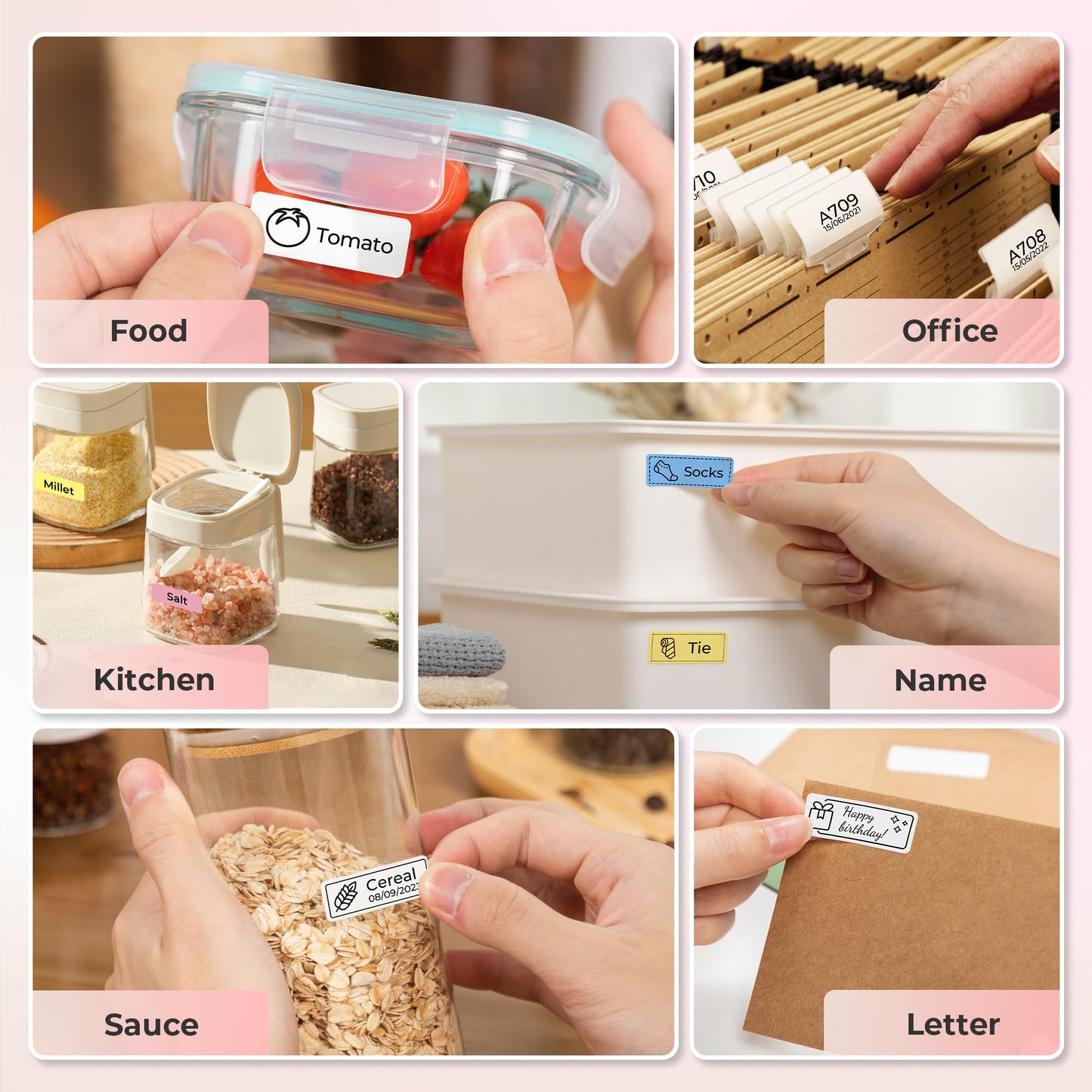 Nelko P21 Bluetooth Label Maker With Tape Wireless Printer