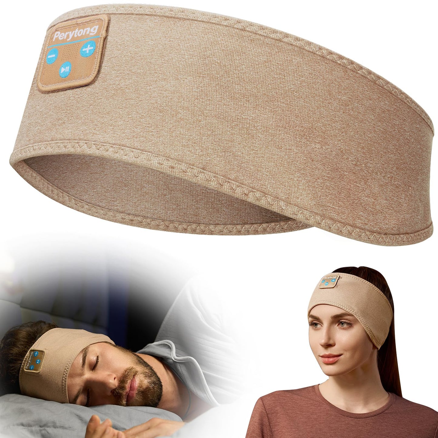 Perytong Sleep Headphones Wireless Bluetooth Headband