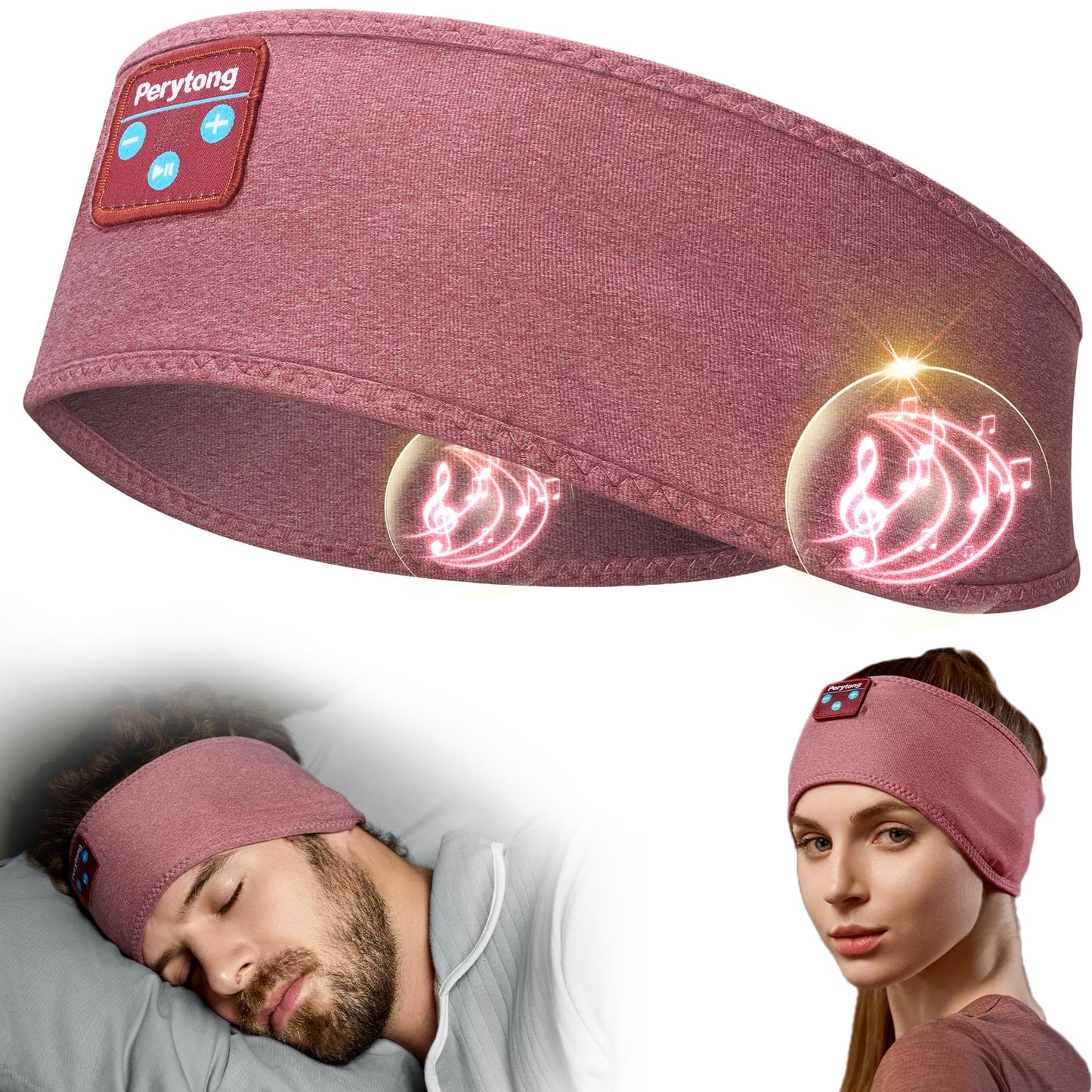 Perytong Sleep Headphones Wireless Bluetooth Headband