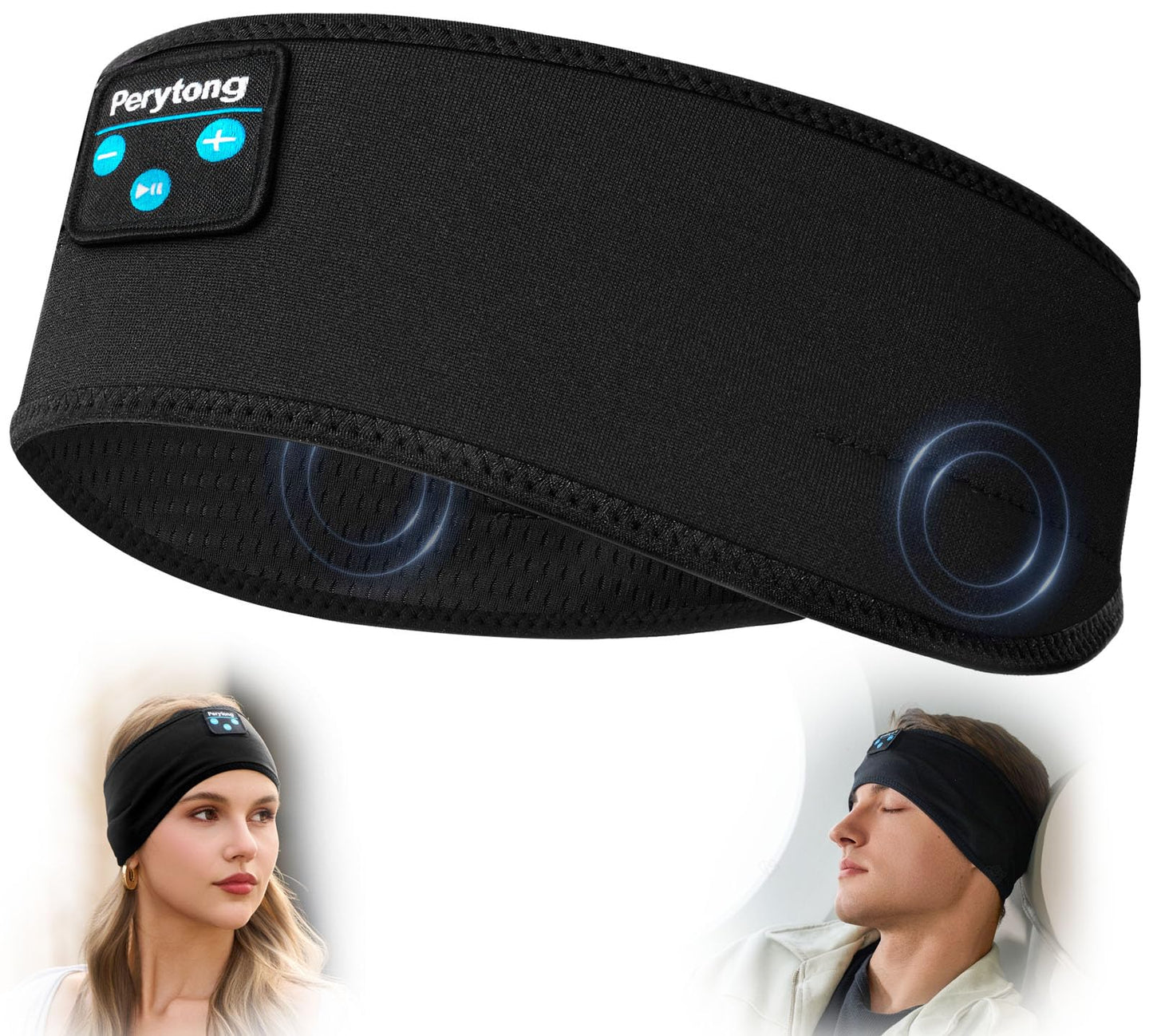 Perytong Sleep Headphones Wireless Bluetooth Headband