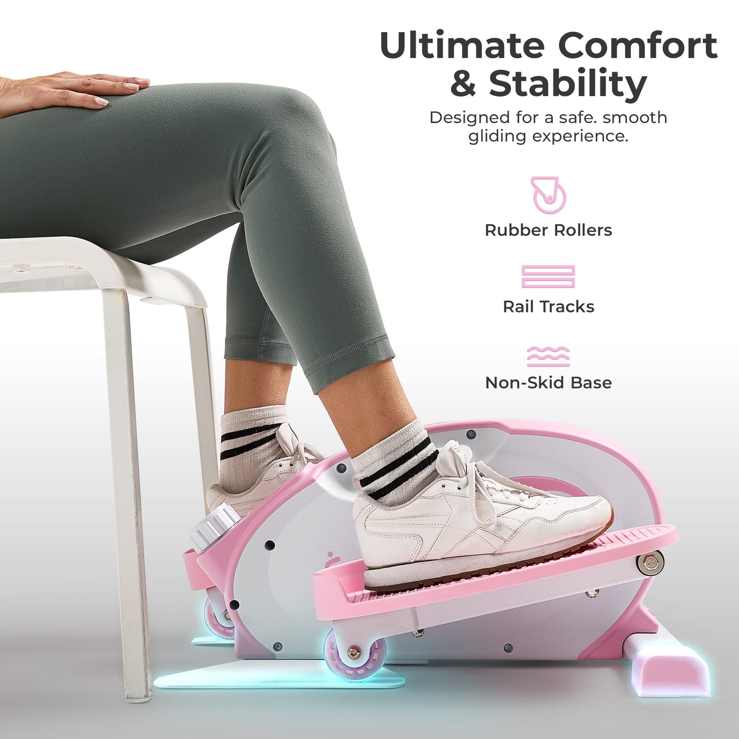 Portable Under Desk Elliptical Exerciser for Seniors