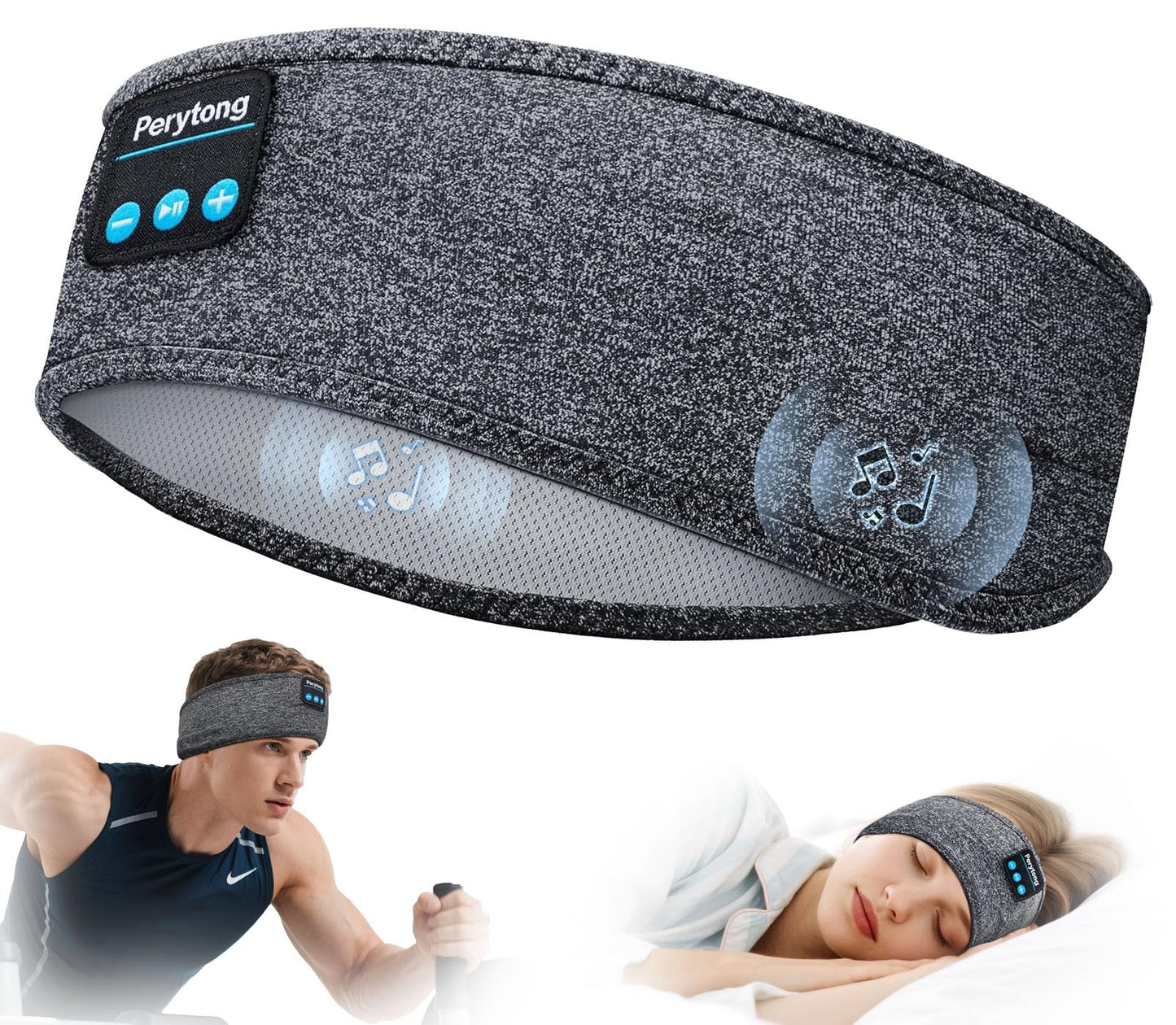 Perytong Sleep Headphones Wireless Bluetooth Headband