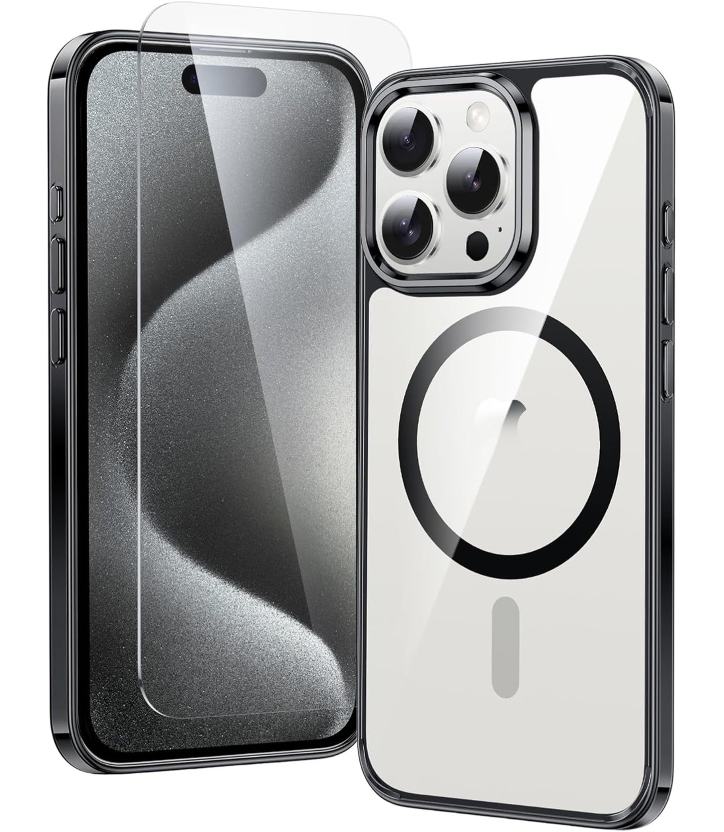 FNTCASE Clear Case For iPhone 17 Pro Max Screen Protector