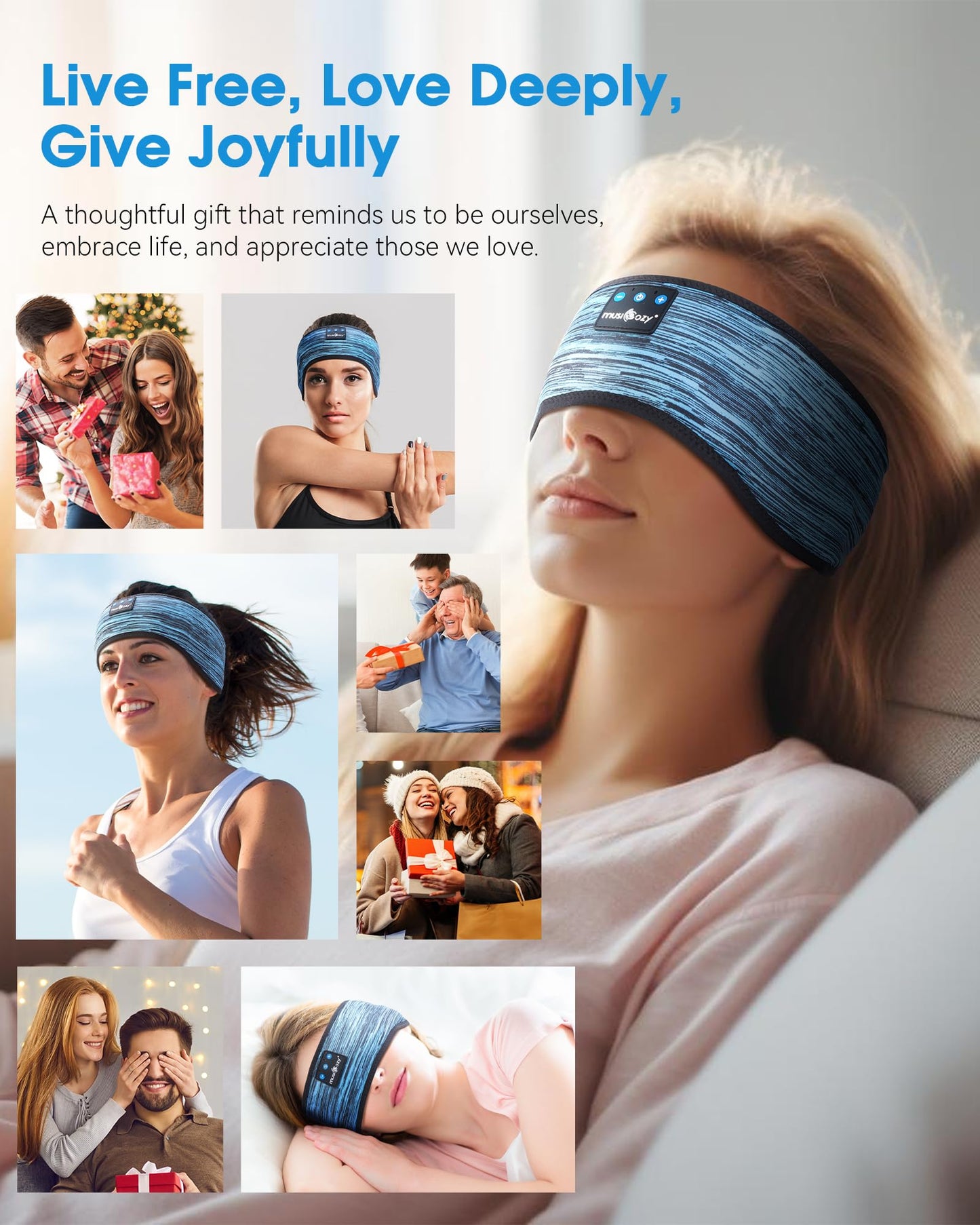 Sleep Headphones Headband Bluetooth 5.4 Wireless Earphones