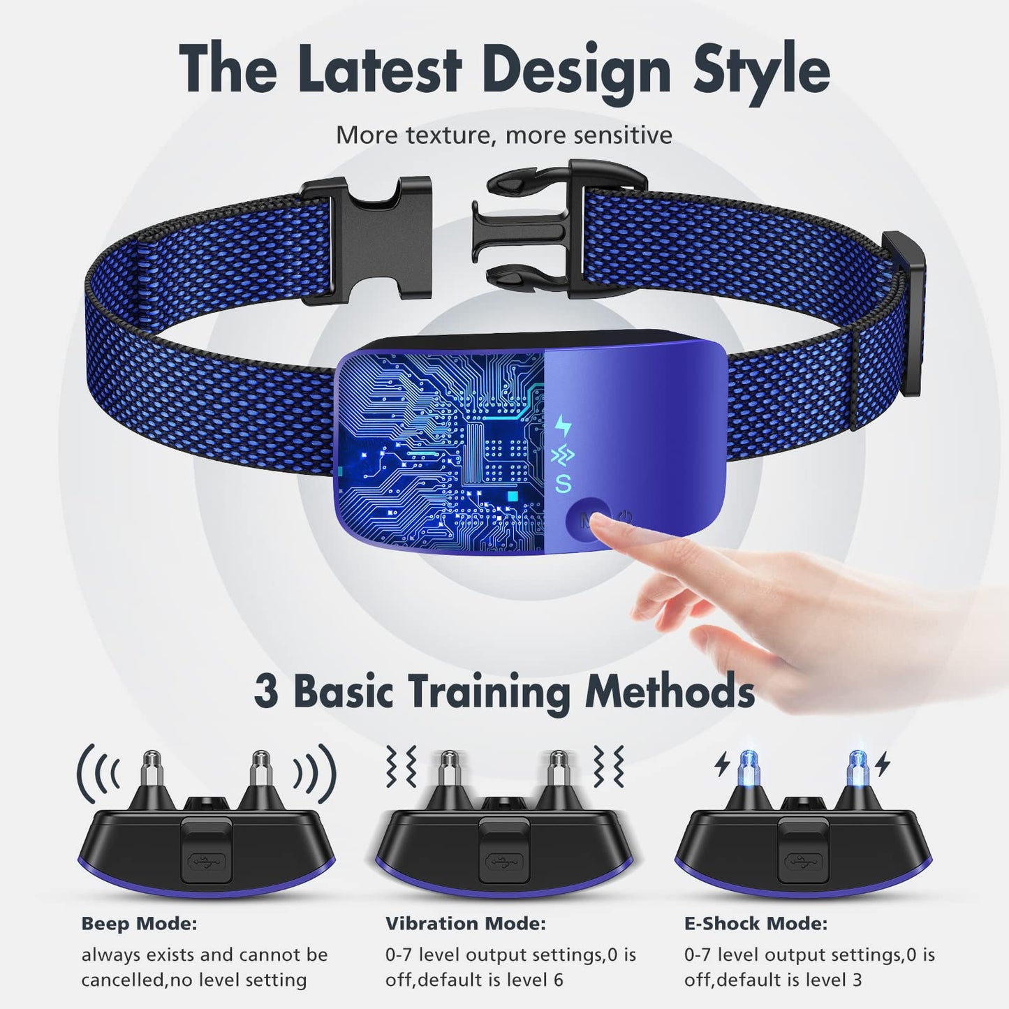 Rechargeable Anti Barking Collar for Dogs with Adjustable Sensitivity