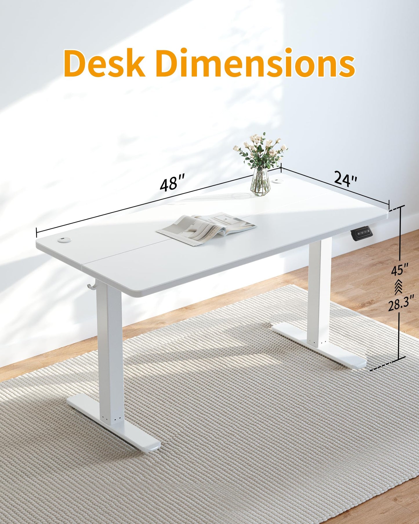 CubiCubi Adjustable Electric Standing Desk for Comfort