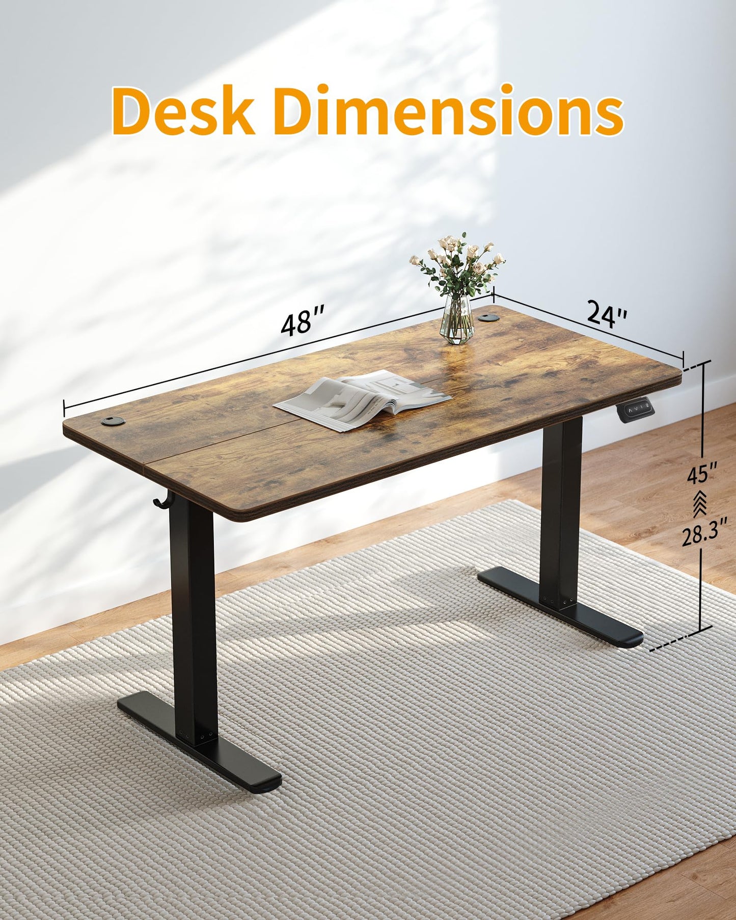 CubiCubi Adjustable Electric Standing Desk for Comfort