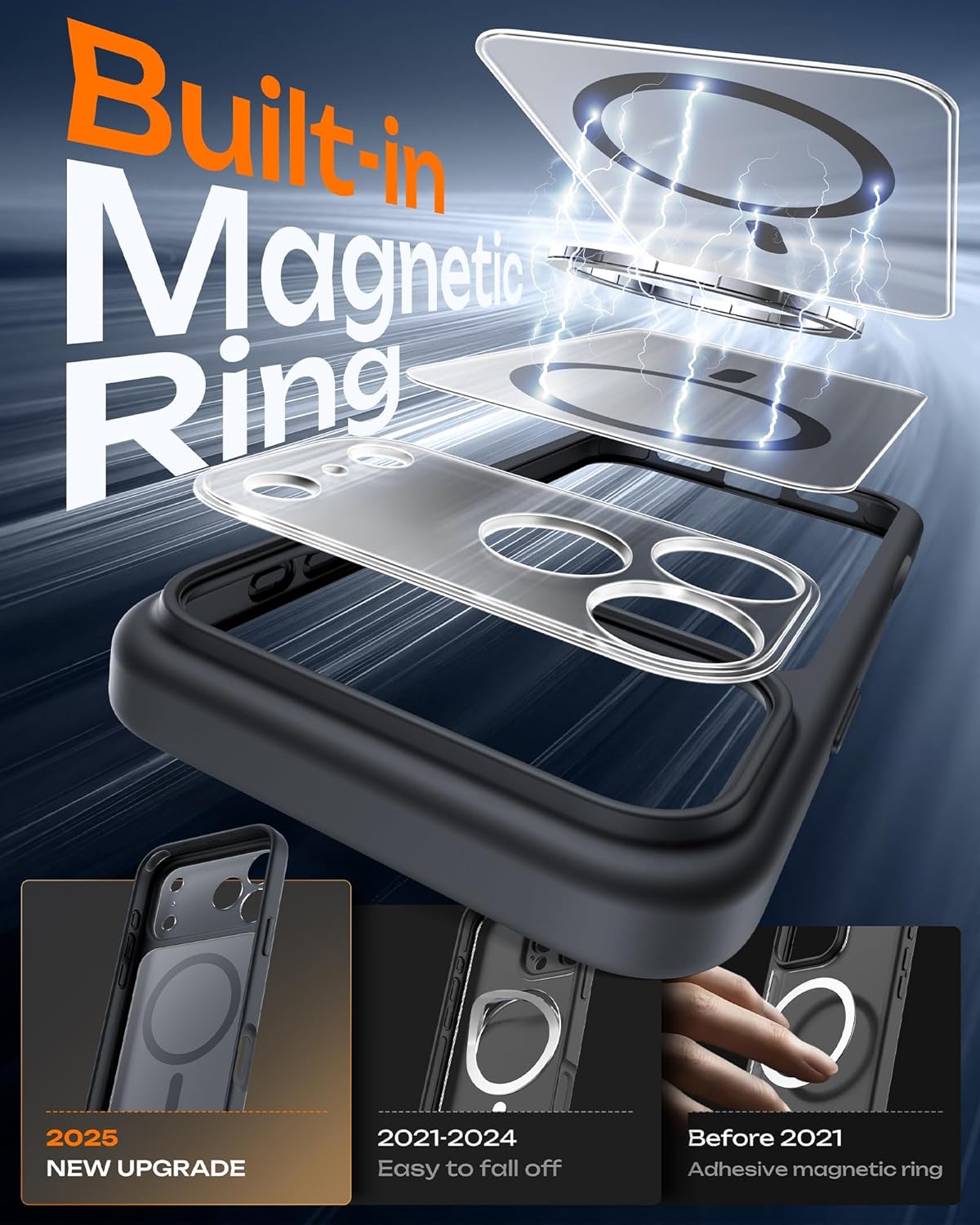 Tocol IPhone 17 Pro Max Case With Magnetic Ring MagSafe