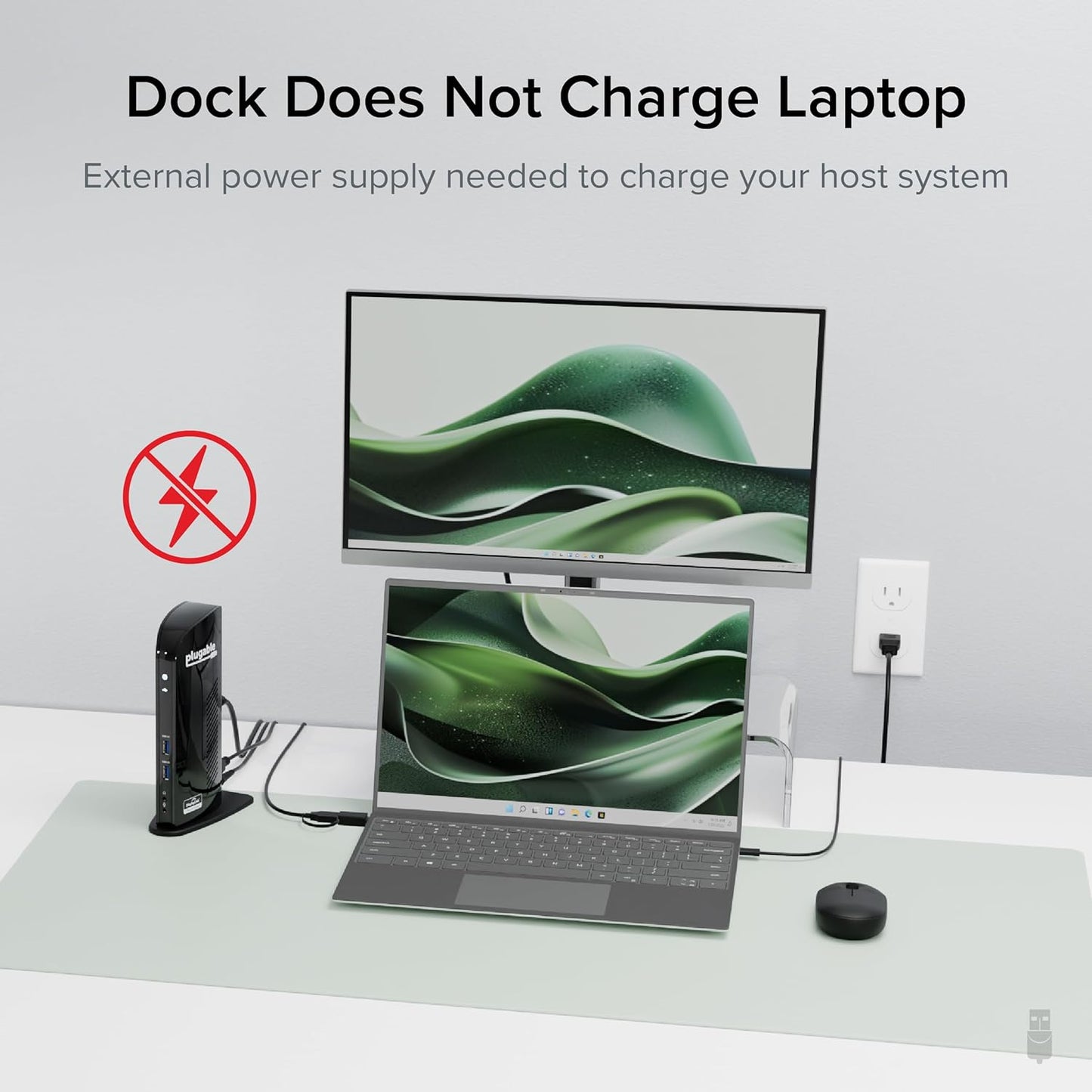 Plugable Universal Laptop Docking Station Dual HDMI USB C