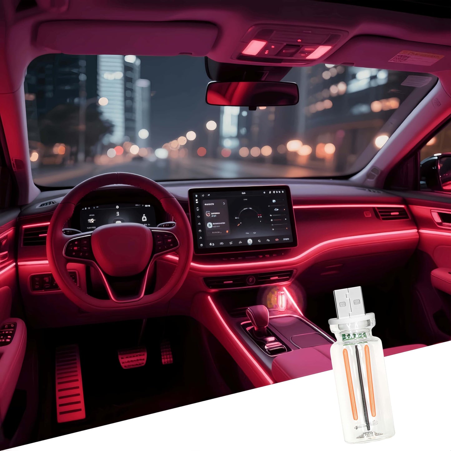 Retro Car Lamp Touch USB LED Night Light Ambient Decor Desk