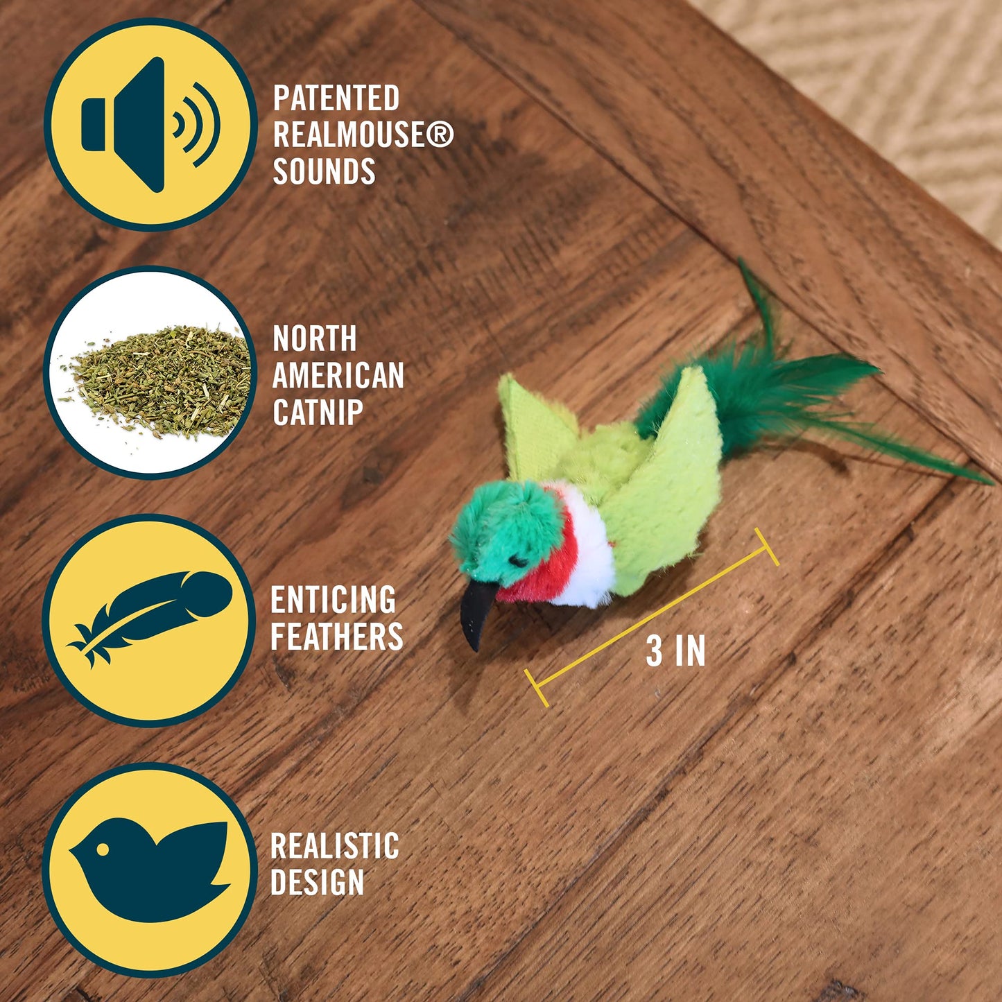 Interactive Cat Toys with Realistic Bird Sounds
