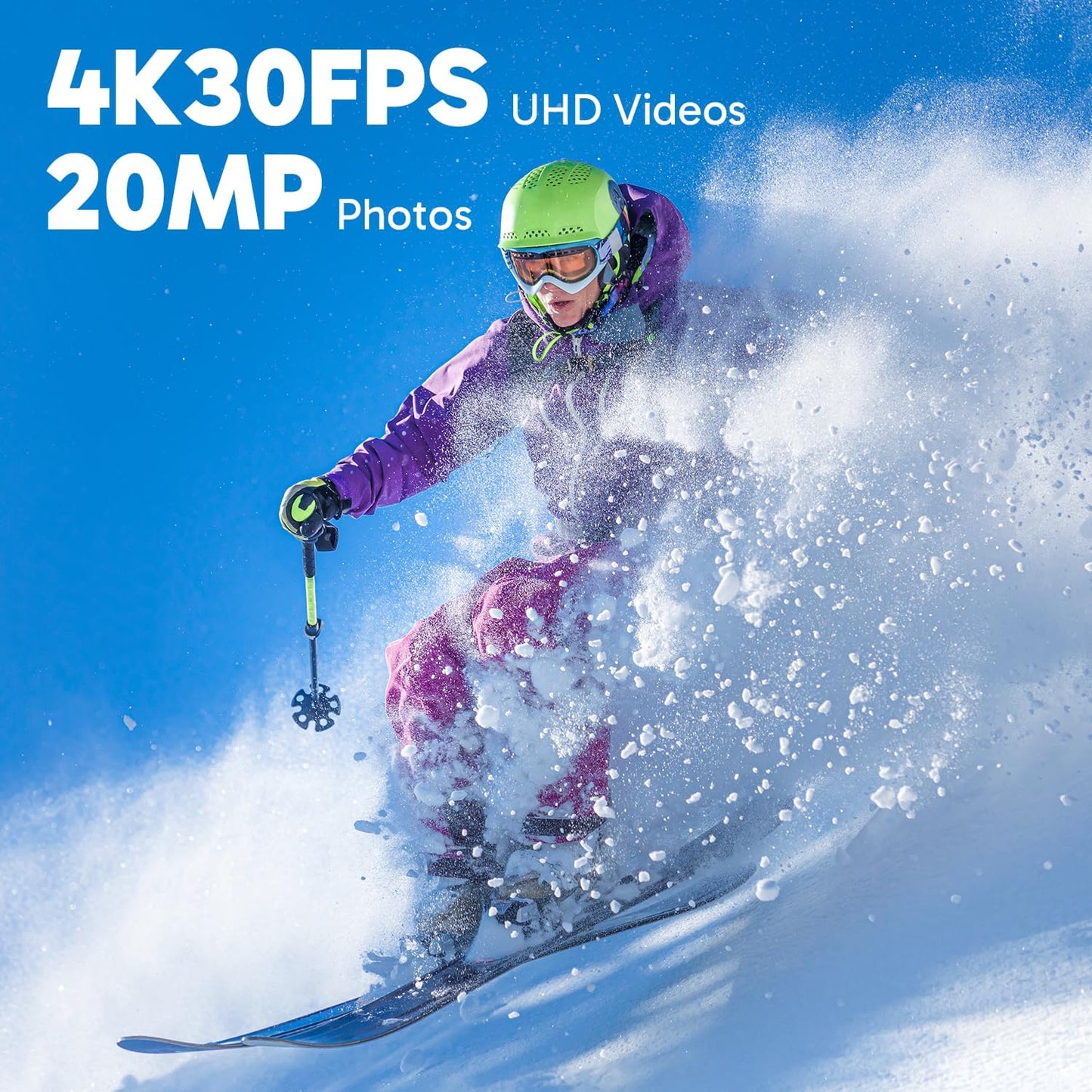 Dragon Touch 4K Action Camera With Wide Angle Lens