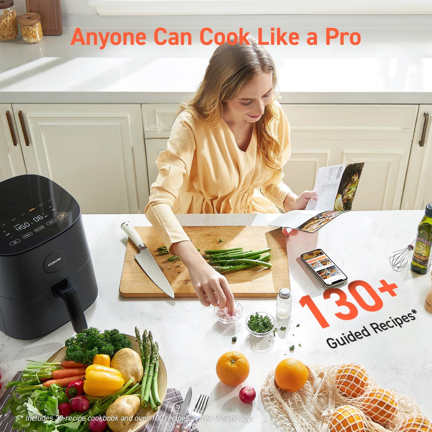 COSORI 5QT Air Fryer with Fast Cooking Technology