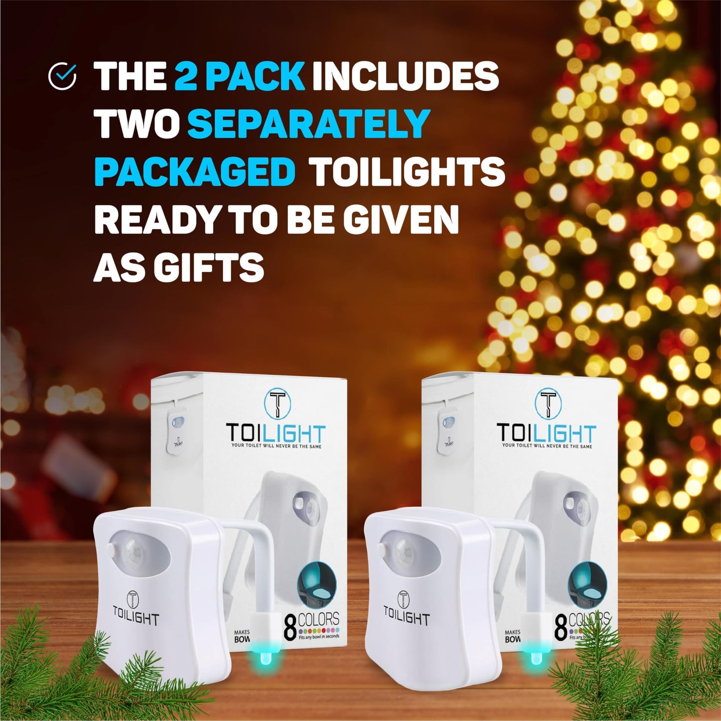 ToiLight Toilet Night Light Motion Sensor Gadget Gift
