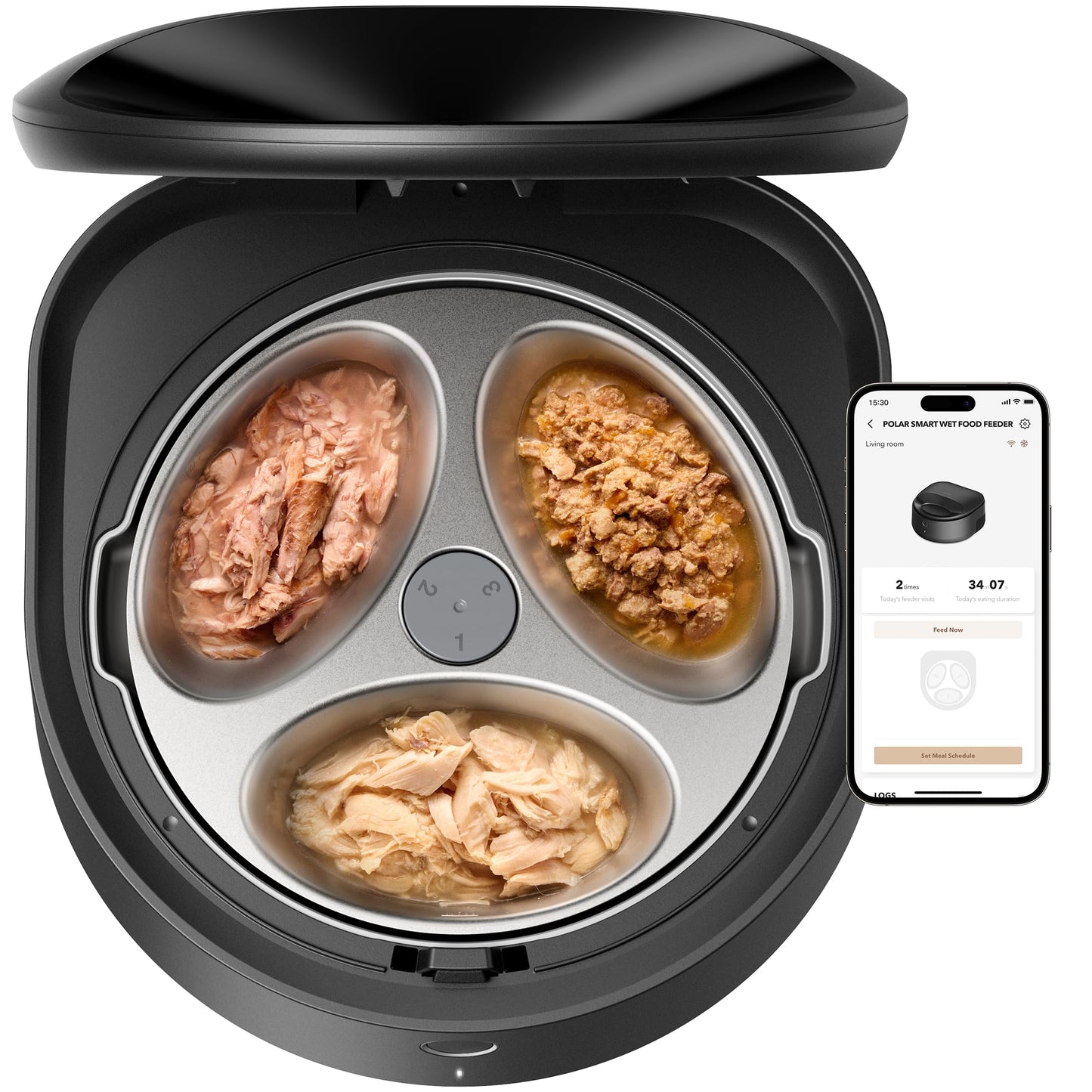 Automatic Cat Feeder with Refrigerated Fresh Meals
