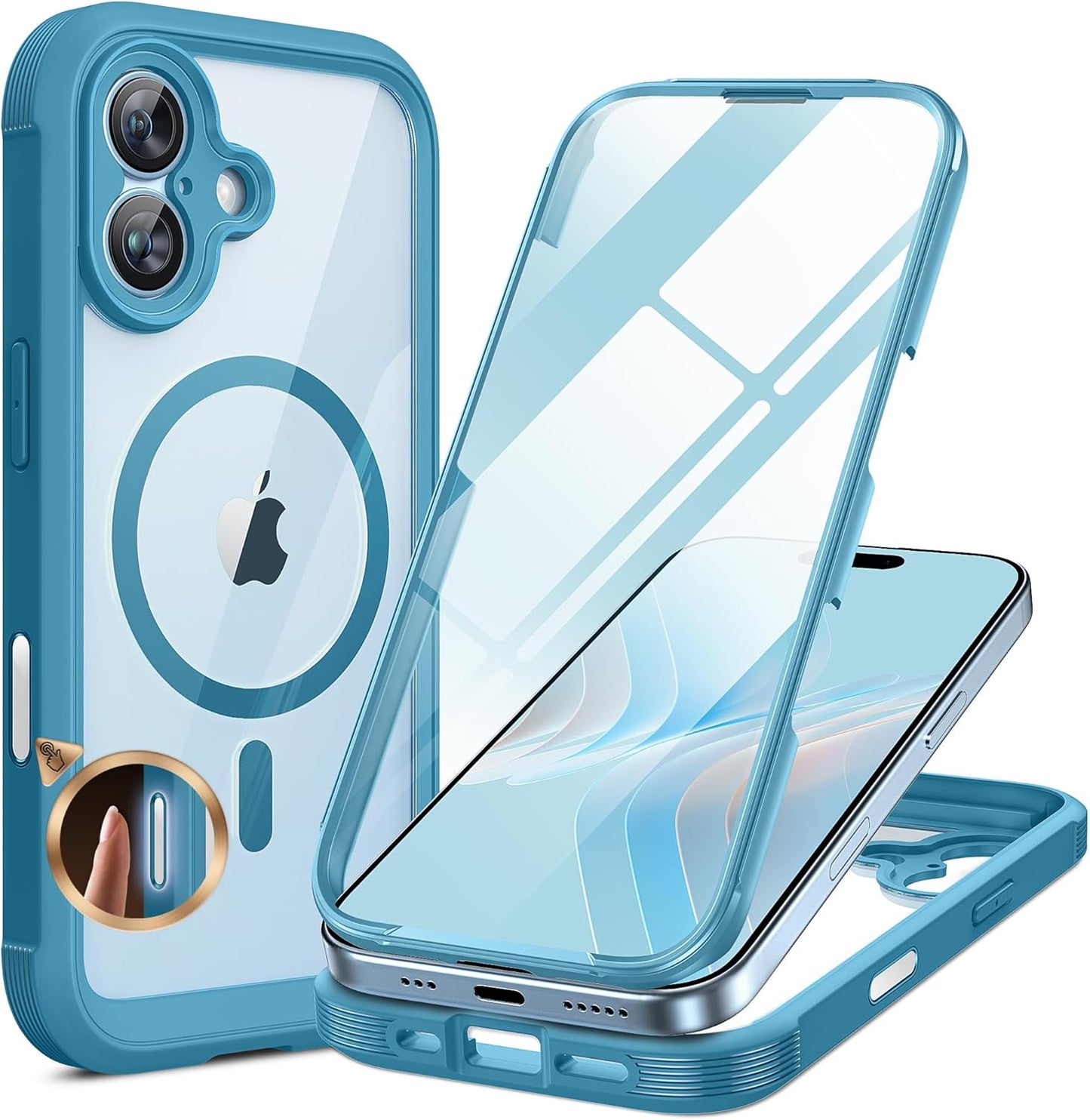 Miracase Glass Series iPhone 11 Rugged Case 6.1 9H Purple